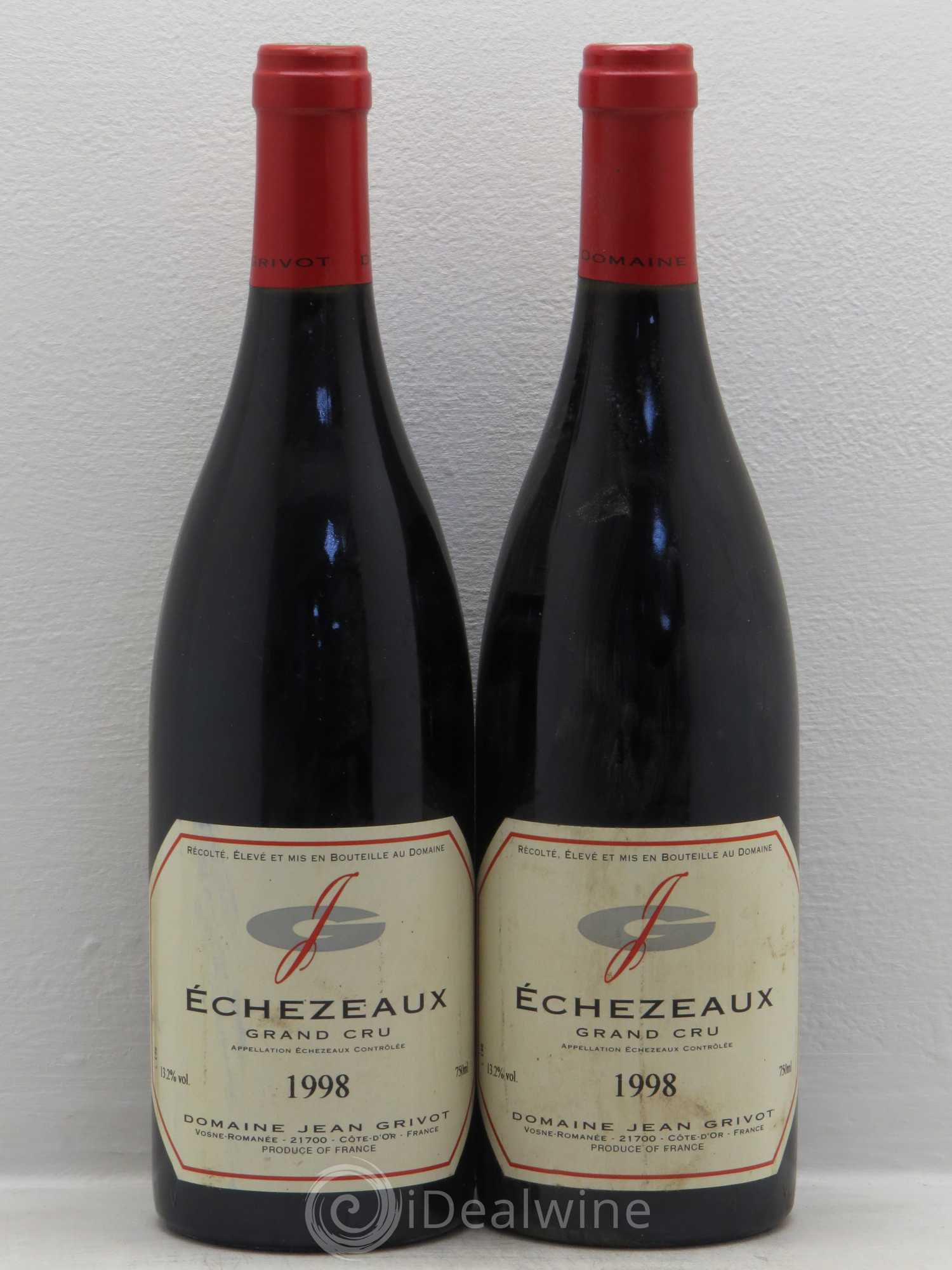 Echezeaux Grand Cru Jean Grivot 1998 - Lot de 2 bouteilles - 0