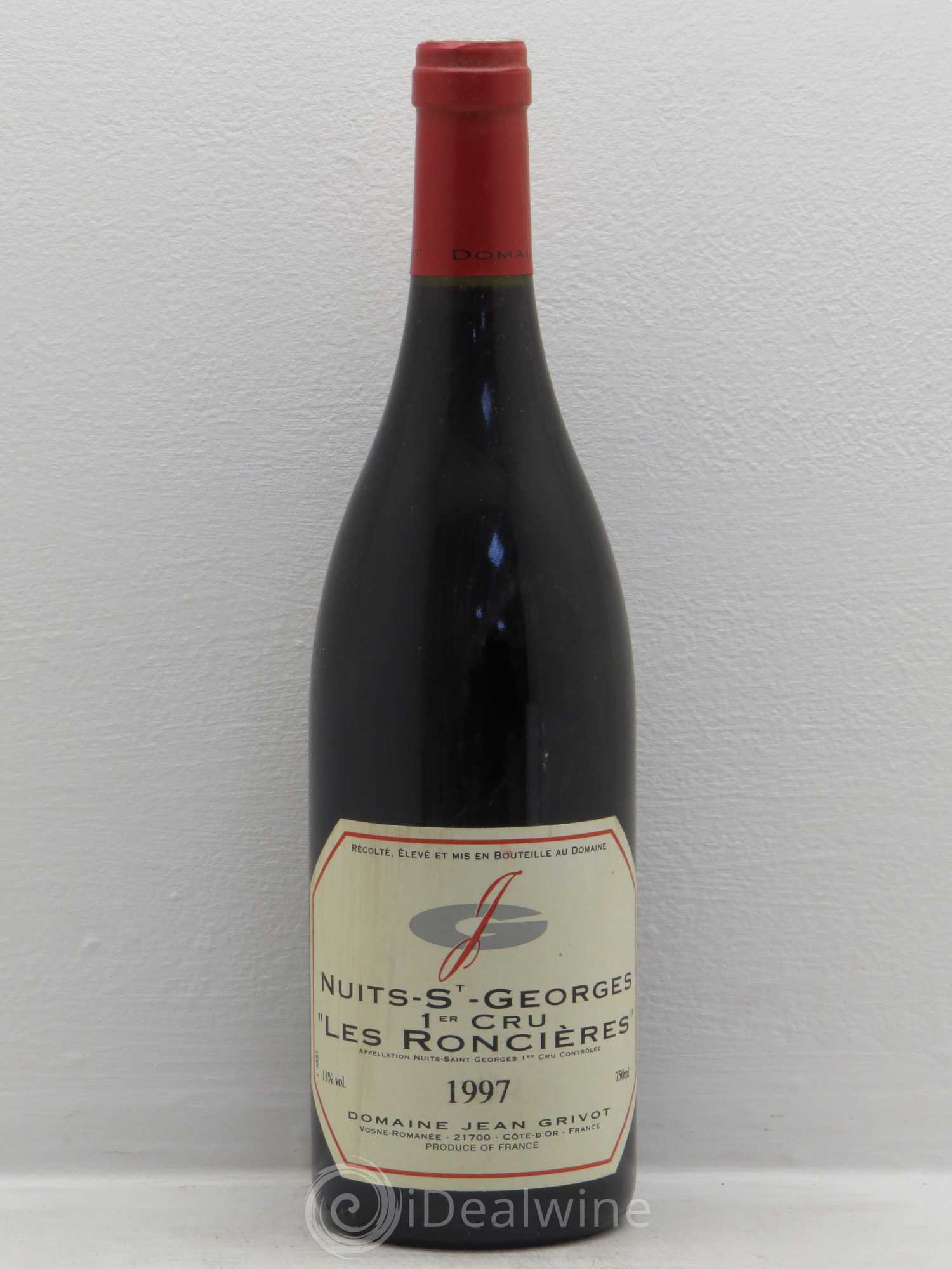 Nuits-Saint-Georges 1er Cru Roncière Jean Grivot 1997 - Lot de 1 bouteille - 0