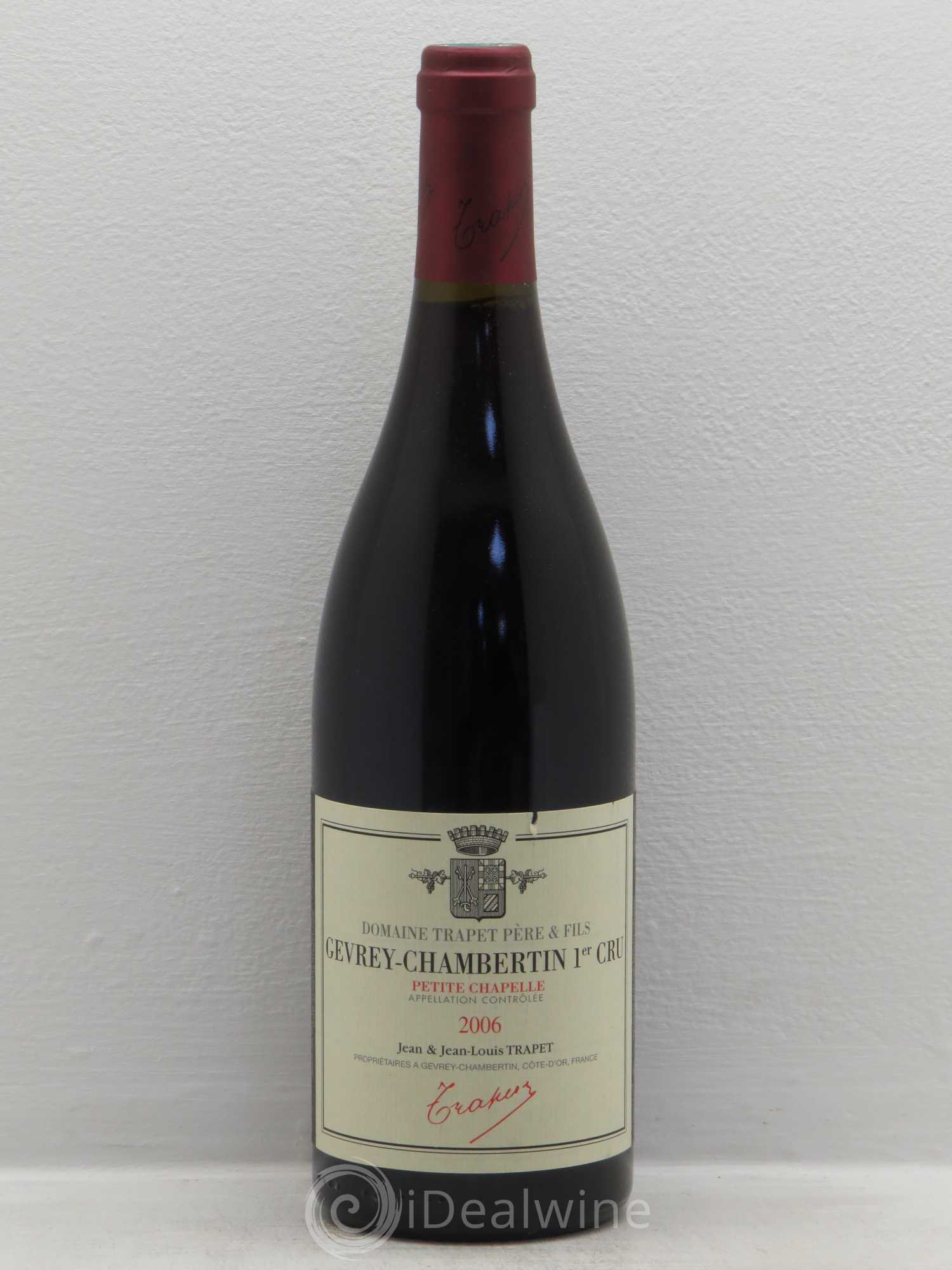 Gevrey-Chambertin 1er Cru Petite Chapelle Domaine Trapet 2006 - Lot de 1 bouteille - 0