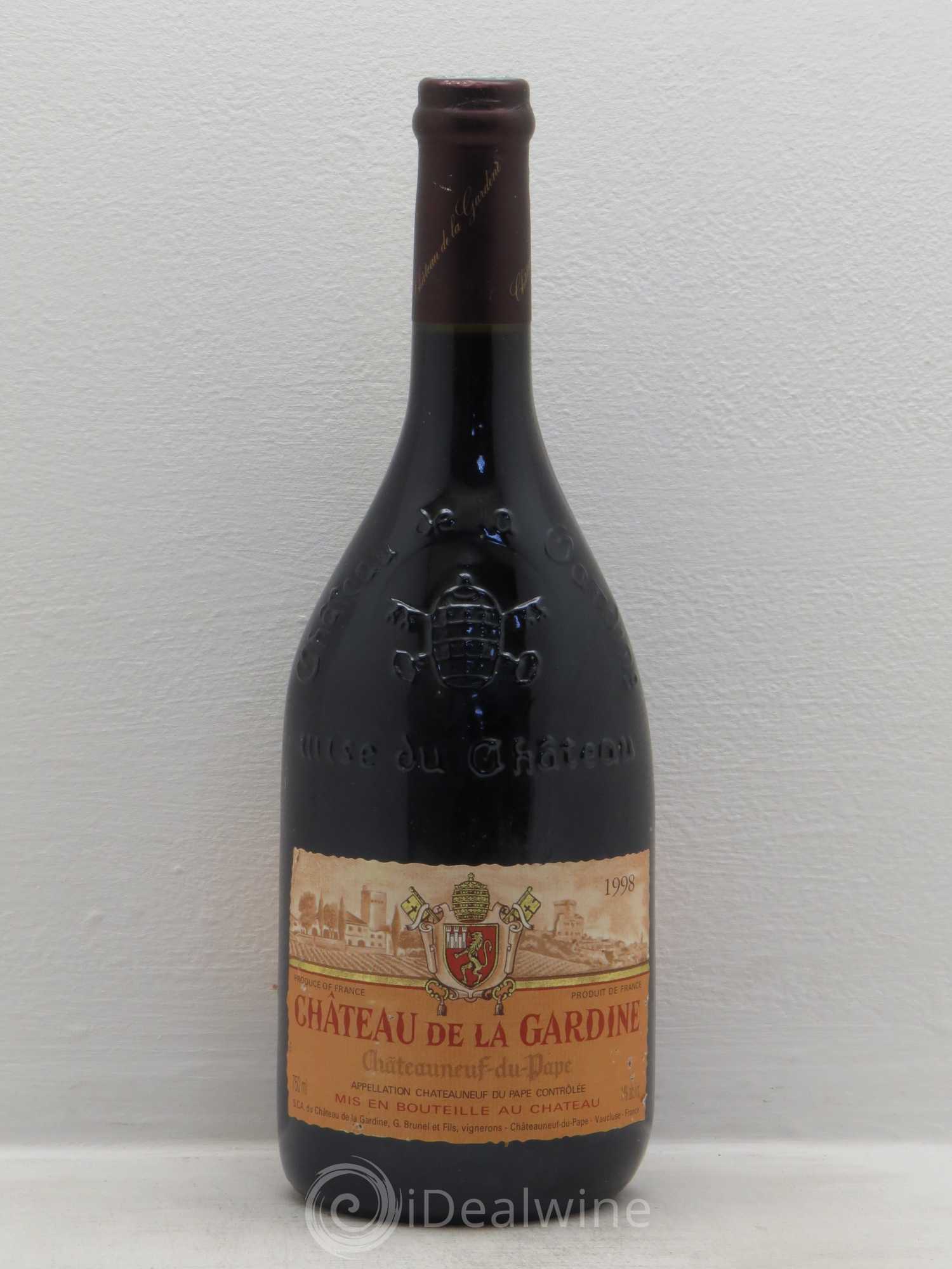 Châteauneuf-du-Pape Château de La Gardine Famille Brunel 1998 - Lot de 1 bouteille - 0