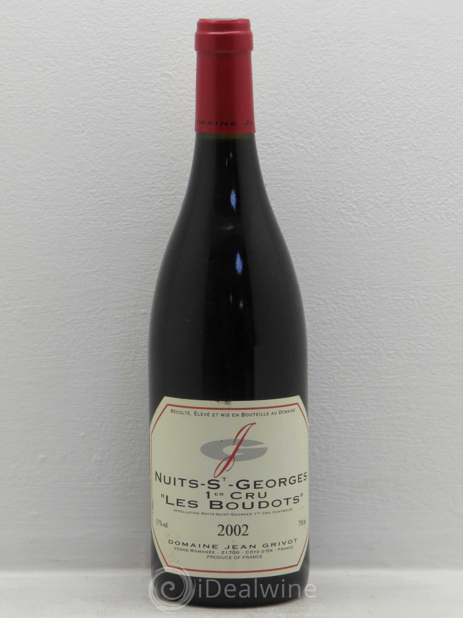 Nuits-Saint-Georges 1er Cru Aux Boudots Jean Grivot 2002 - Lot de 1 bouteille - 0