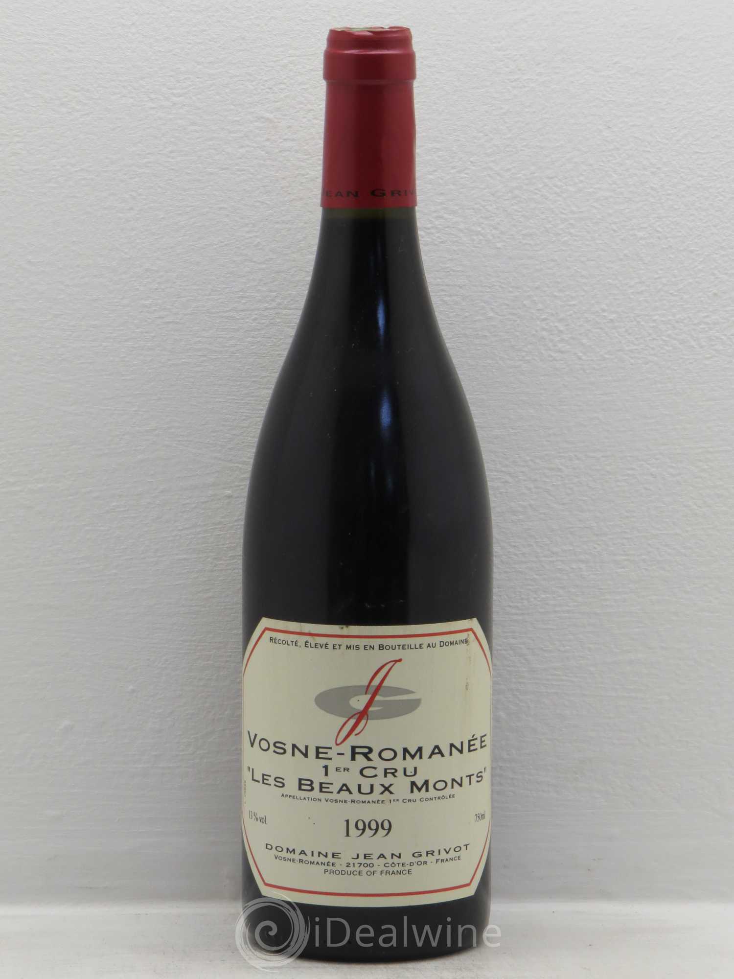 Vosne-Romanée 1er Cru Les Beaux-Monts Jean Grivot 1999 - Lotto di 1 bottiglia - 0