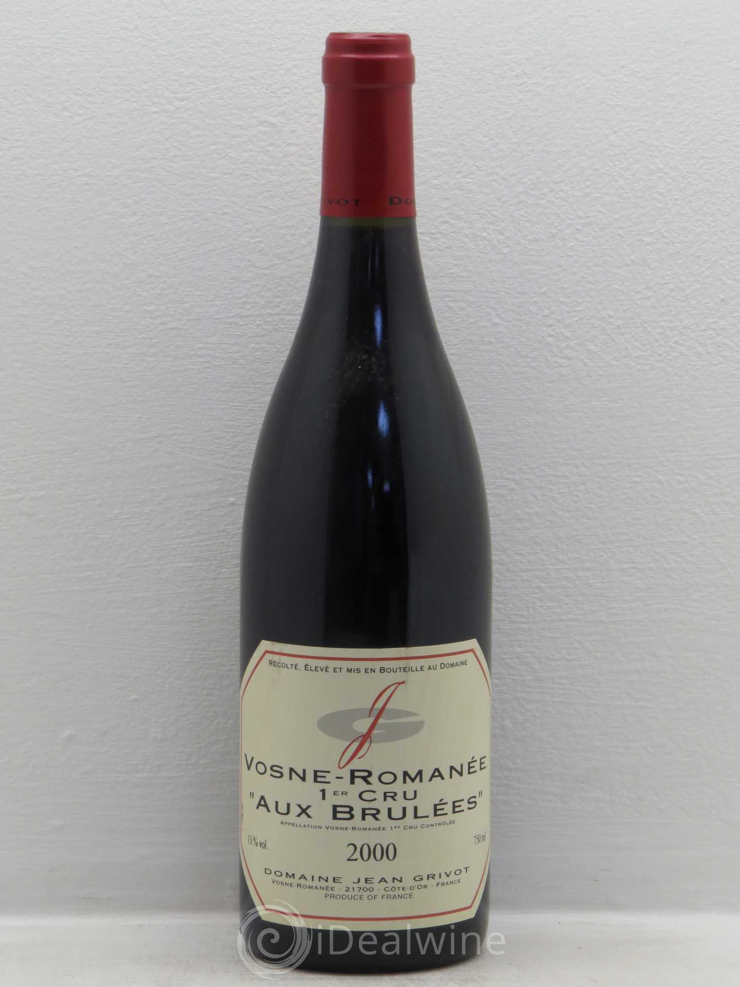 Vosne-Romanée 1er Cru Aux Brûlées Jean Grivot 2000 - Lot de 1 bouteille - 0