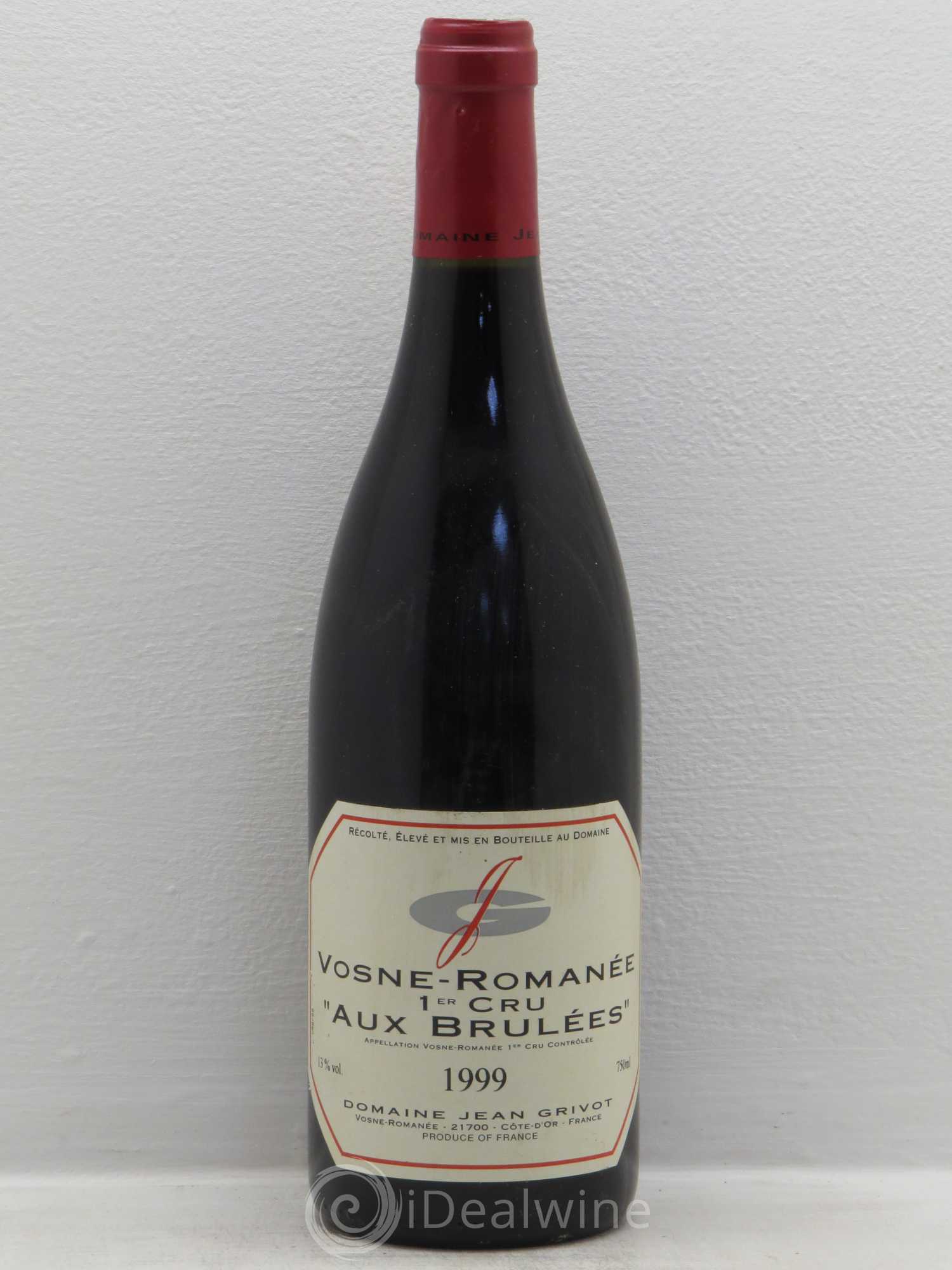 Vosne-Romanée 1er Cru Aux Brûlées Jean Grivot 1999 - Lot de 1 bouteille - 0