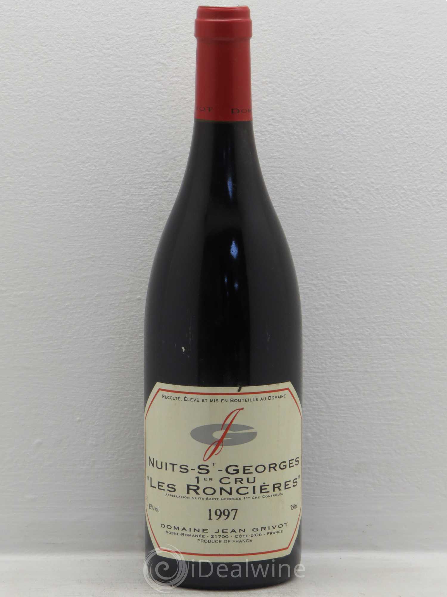 Nuits-Saint-Georges 1er Cru Roncière Jean Grivot 1997 - Lot de 1 bouteille - 0