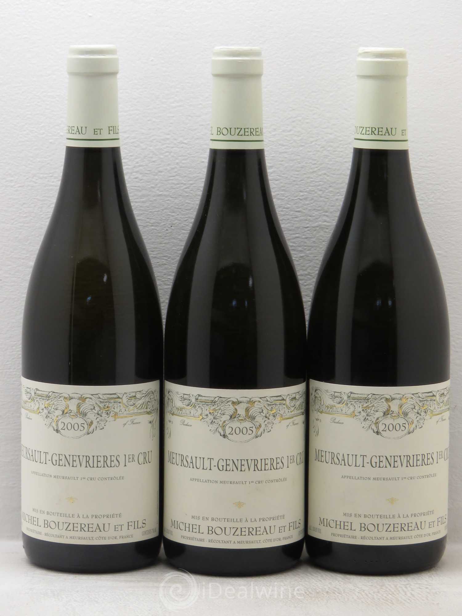 Meursault 1er Cru Michel Bouzereau 2005 - Posten von 3 Flaschen - 0