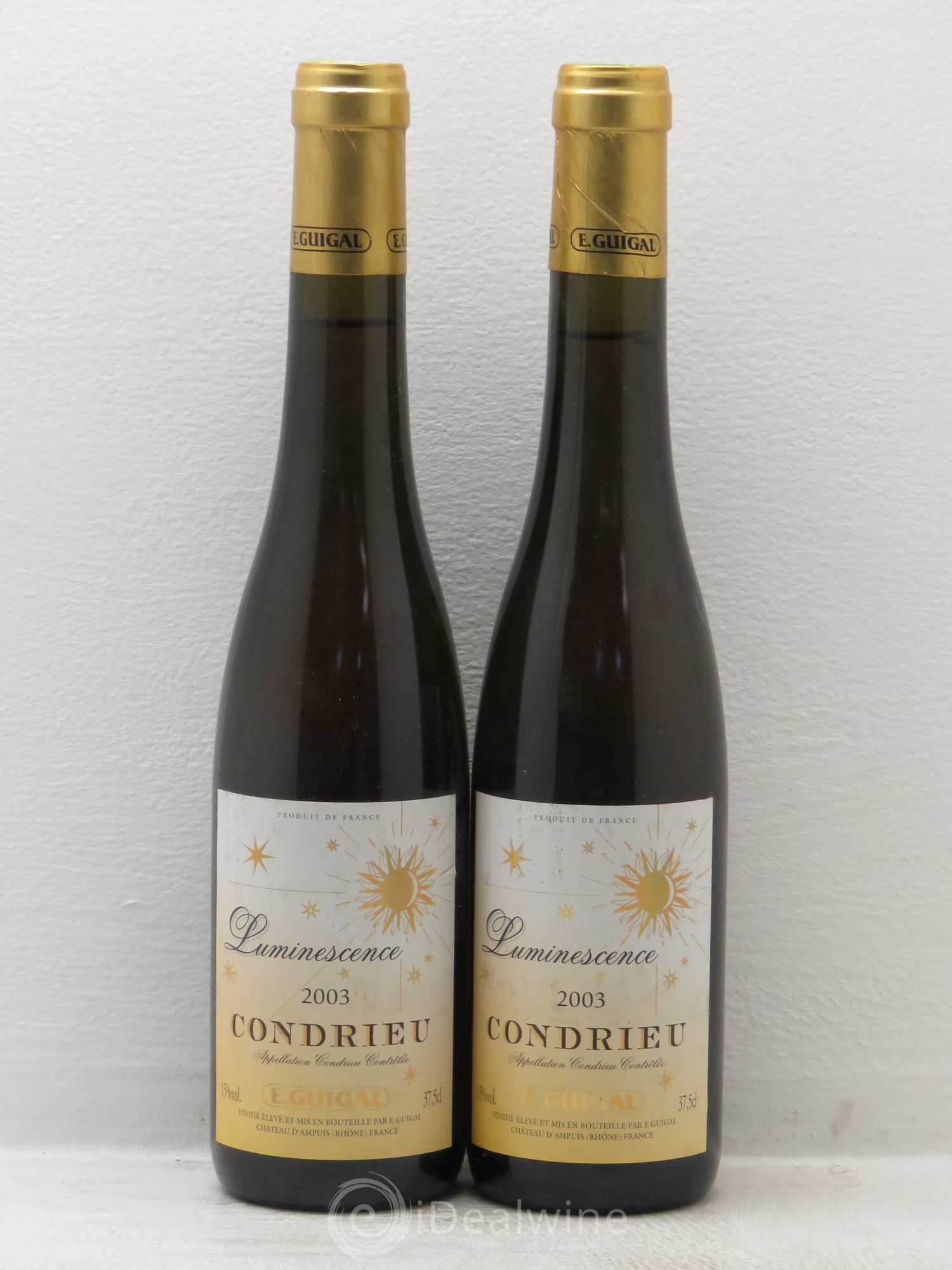 Condrieu Luminescence Guigal (ohne Mindestpreis) 2003 - Posten von 2 Demi-Flaschen - 0