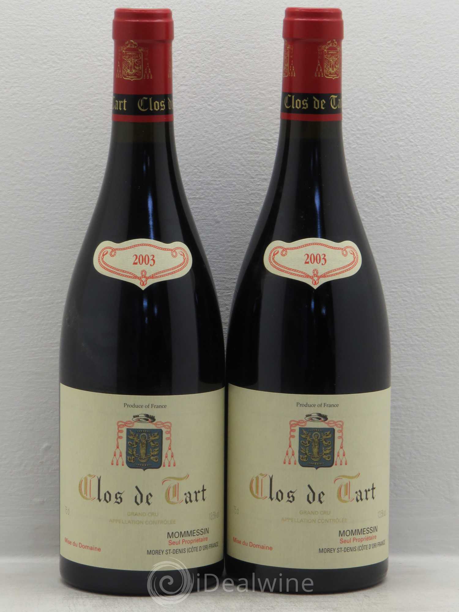 Clos de Tart Grand Cru Clos de Tart 2003 - Lot de 2 bouteilles - 0