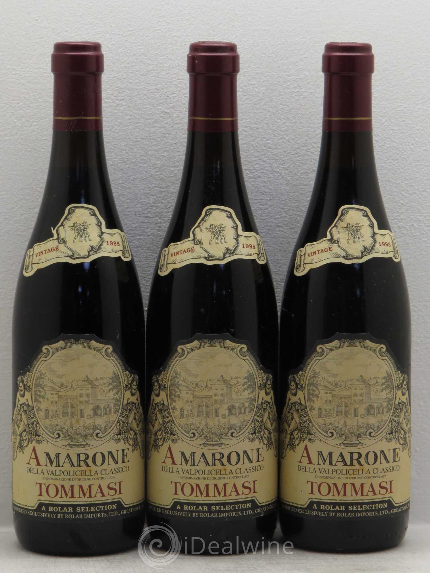 Amarone della Valpolicella DOC Tomassi 1995 - Lot de 3 bouteilles - 0