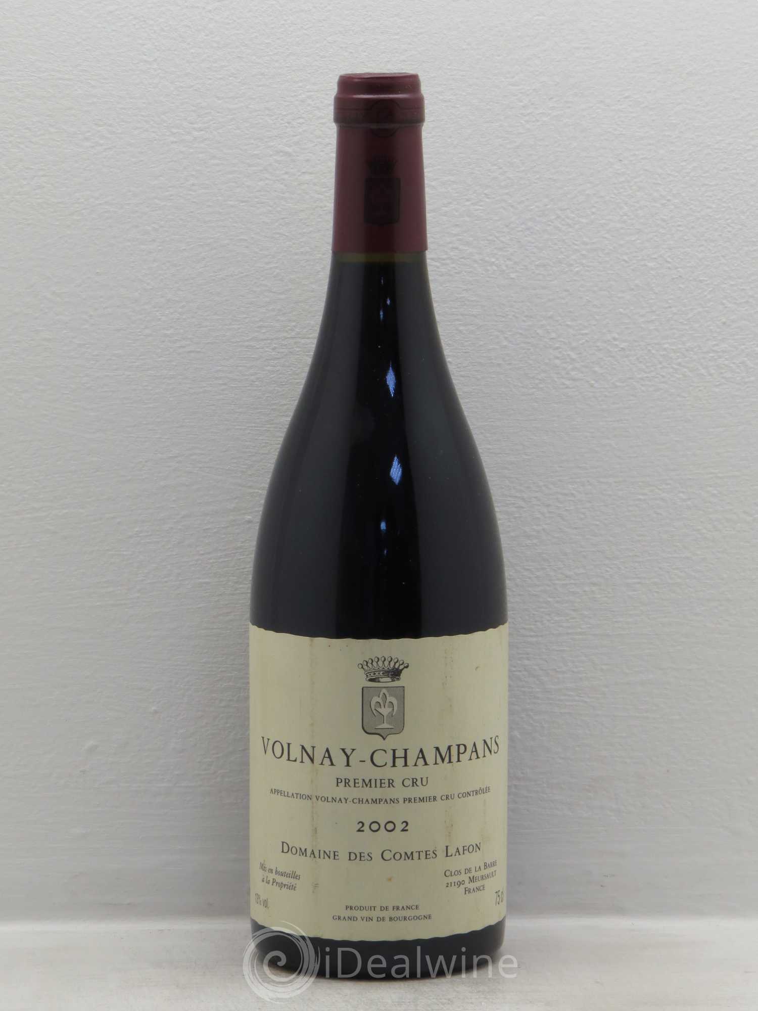 Volnay 1er Cru Champans Comtes Lafon (Domaine des) 2002 - Lot de 1 bouteille - 0