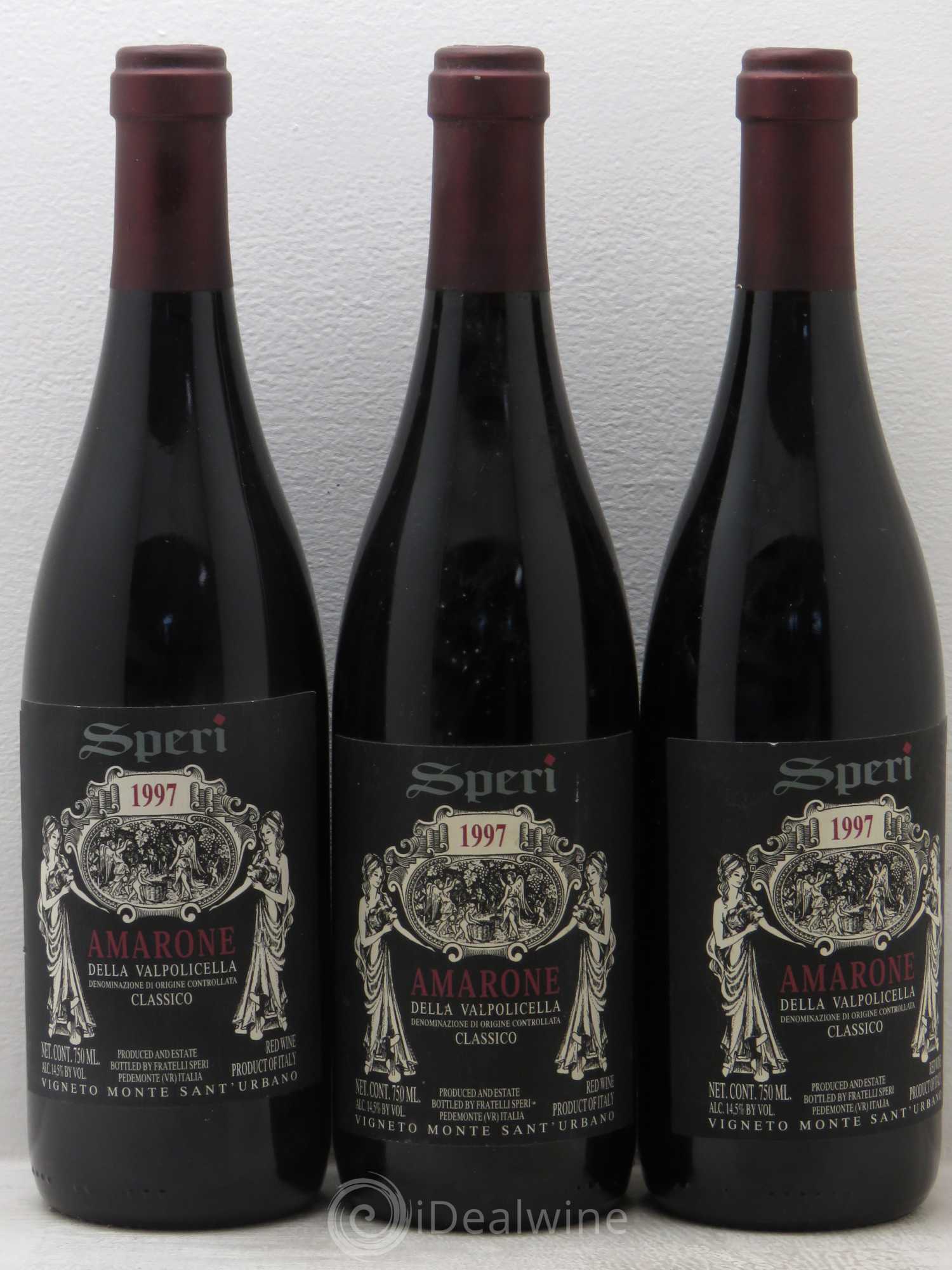 Amarone della Valpolicella Speri 1997 - Lot de 3 bouteilles - 0