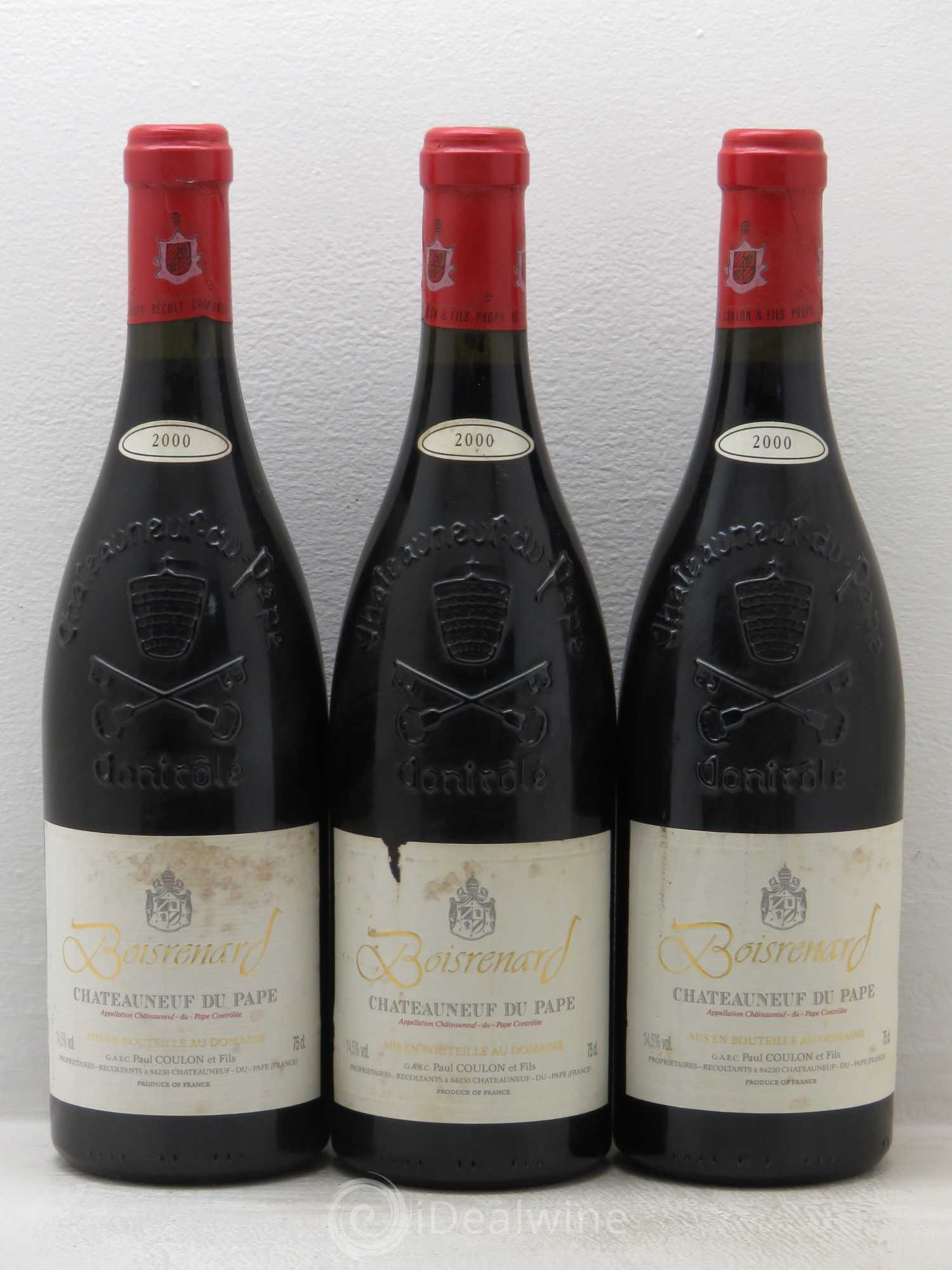 Châteauneuf-du-Pape Cuvée Boisrenard Beaurenard (Domaine de) 2000 - Lot de 3 bouteilles - 0