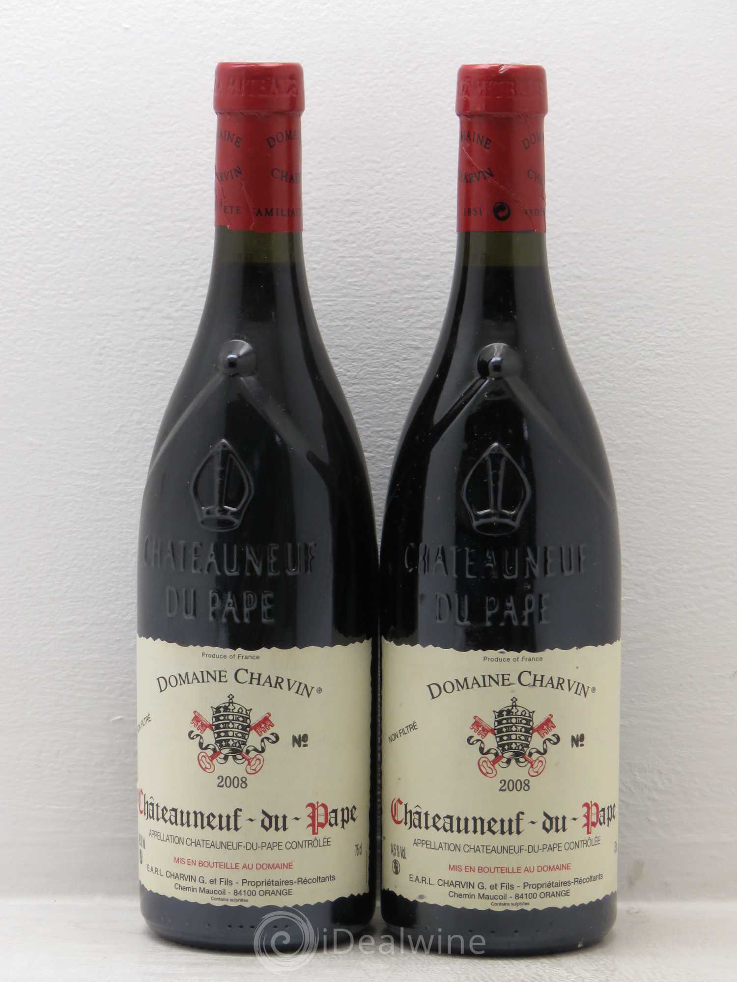 Châteauneuf-du-Pape Charvin (Domaine) 2008 - Lot de 2 bouteilles - 0