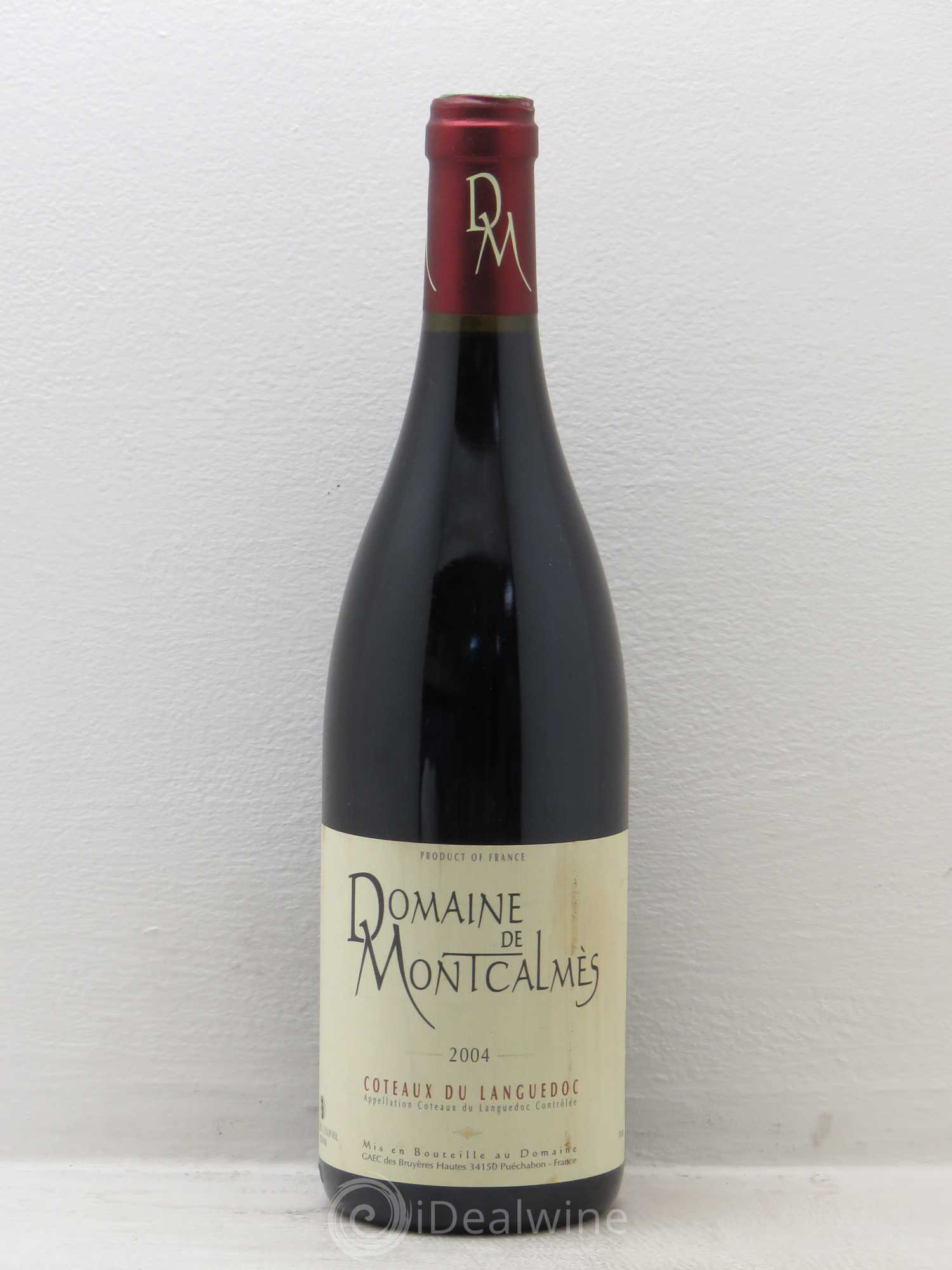 Terrasses du Larzac Domaine de Montcalmès Frédéric Pourtalié 2004 - Lot de 1 bouteille - 0
