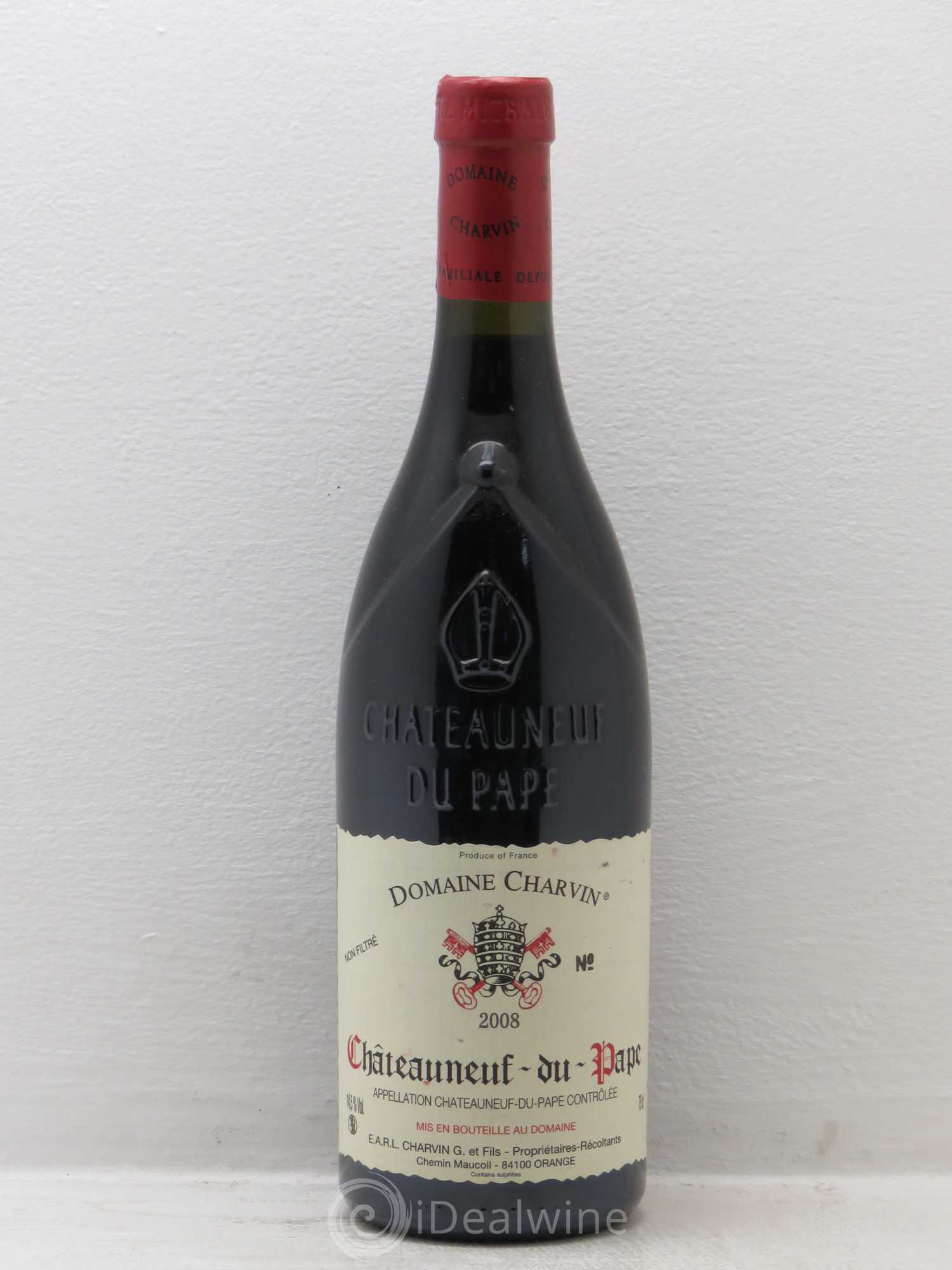 Châteauneuf-du-Pape Charvin (Domaine) 2008 - Lot de 1 bouteille - 0