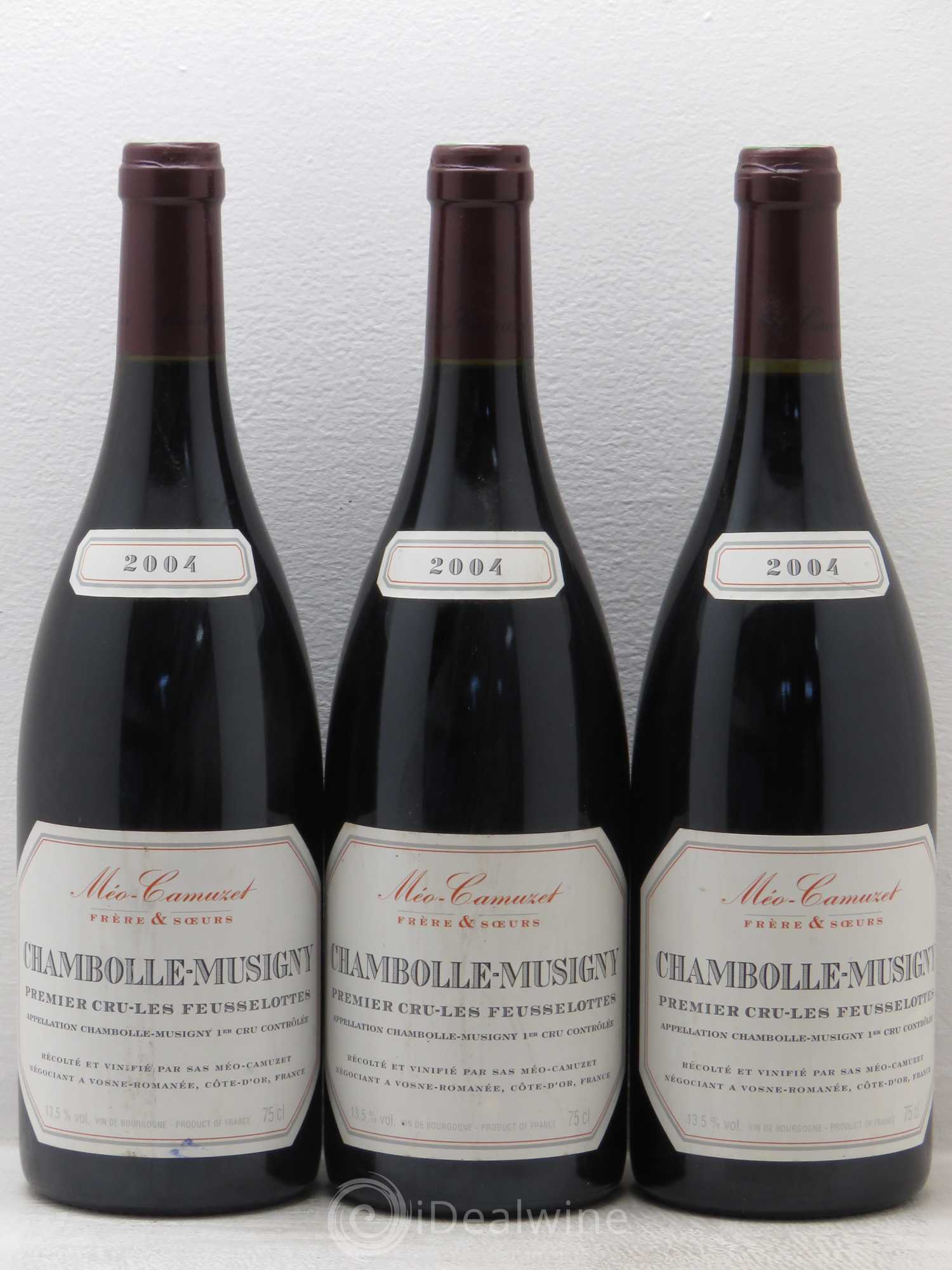 Chambolle-Musigny 1er Cru Les Feusselottes Méo-Camuzet (Frère & Soeurs) 2004 - Lot de 3 bouteilles - 0