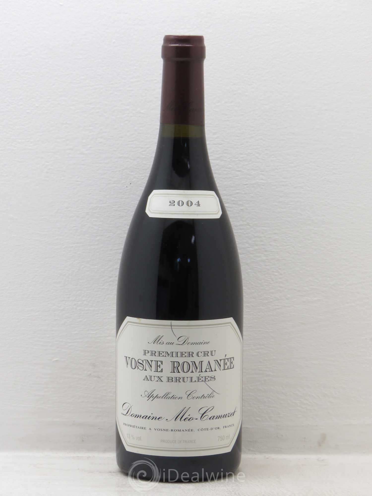 Vosne-Romanée 1er Cru Aux Brûlées Méo-Camuzet (Domaine) 2004 - Lot de 1 bouteille - 0