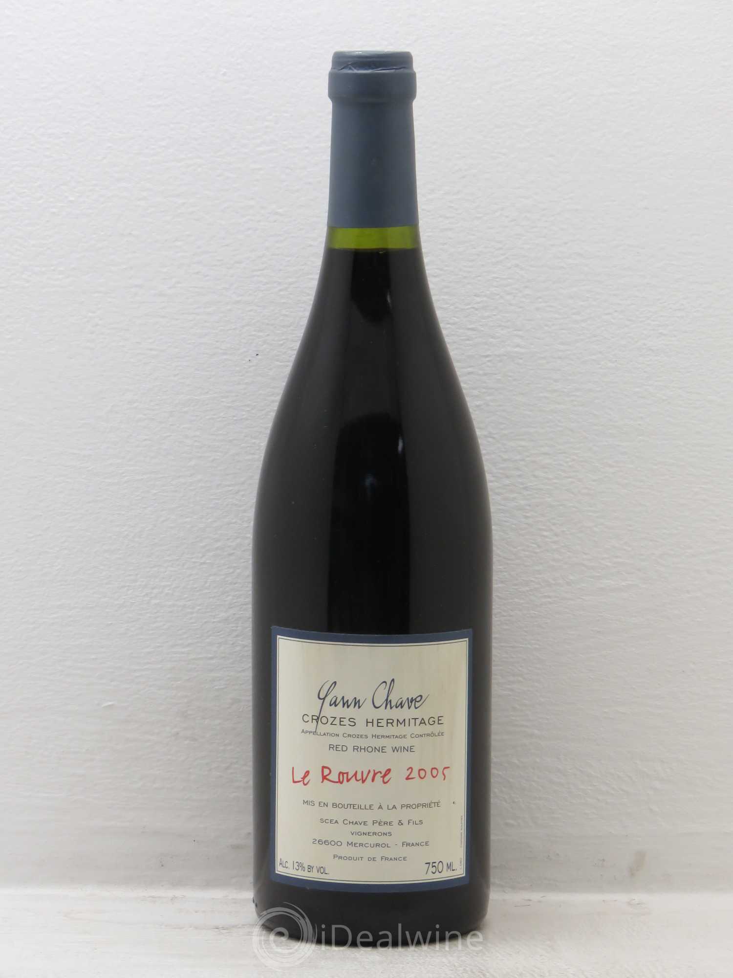 Crozes-Hermitage Le Rouvre - Domaine Yann Chave 2005 - Posten von 1 Flasche - 0
