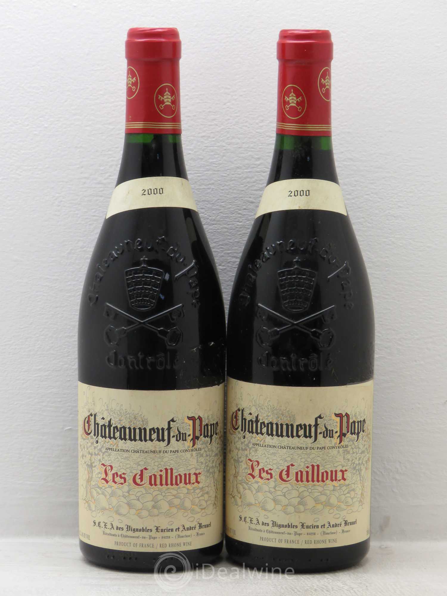 Châteauneuf-du-Pape Les Cailloux André Brunel 2000 - Lot de 2 bouteilles - 0