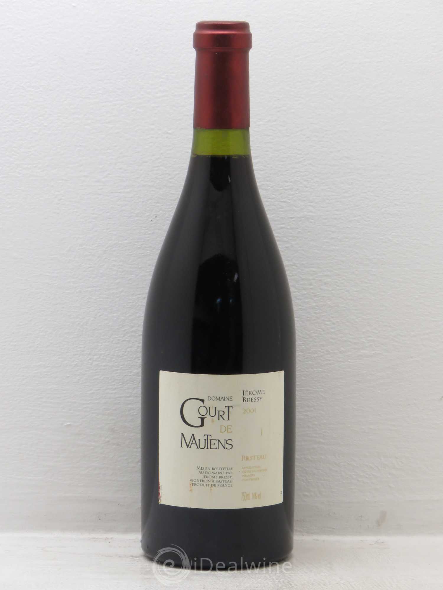 Rasteau Domaine Gourt de Mautens - Jérôme Bressy 2001 - Lot de 1 bouteille - 0