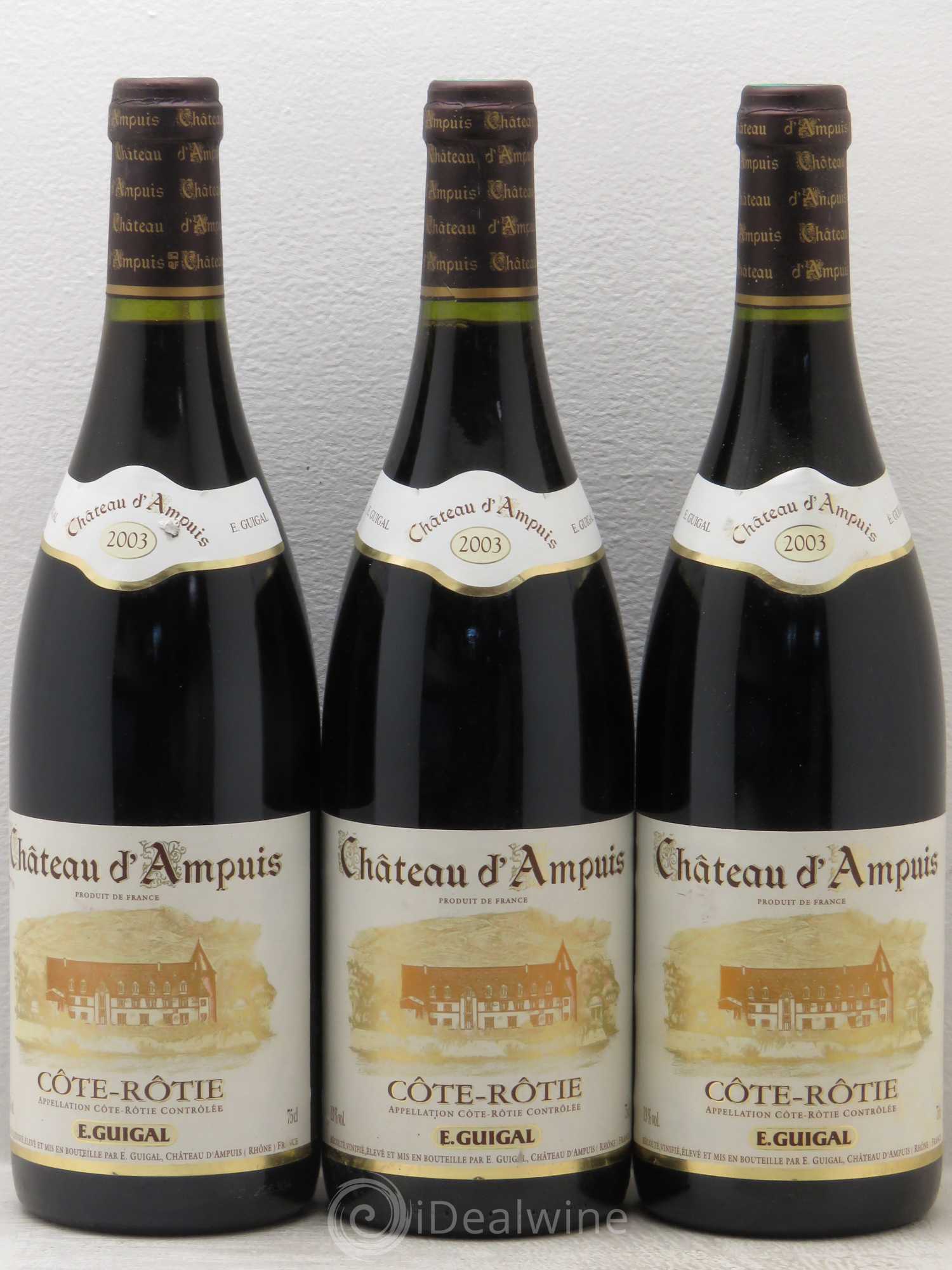 Côte-Rôtie Château d'Ampuis Guigal 2003 - Lot de 3 bouteilles - 0