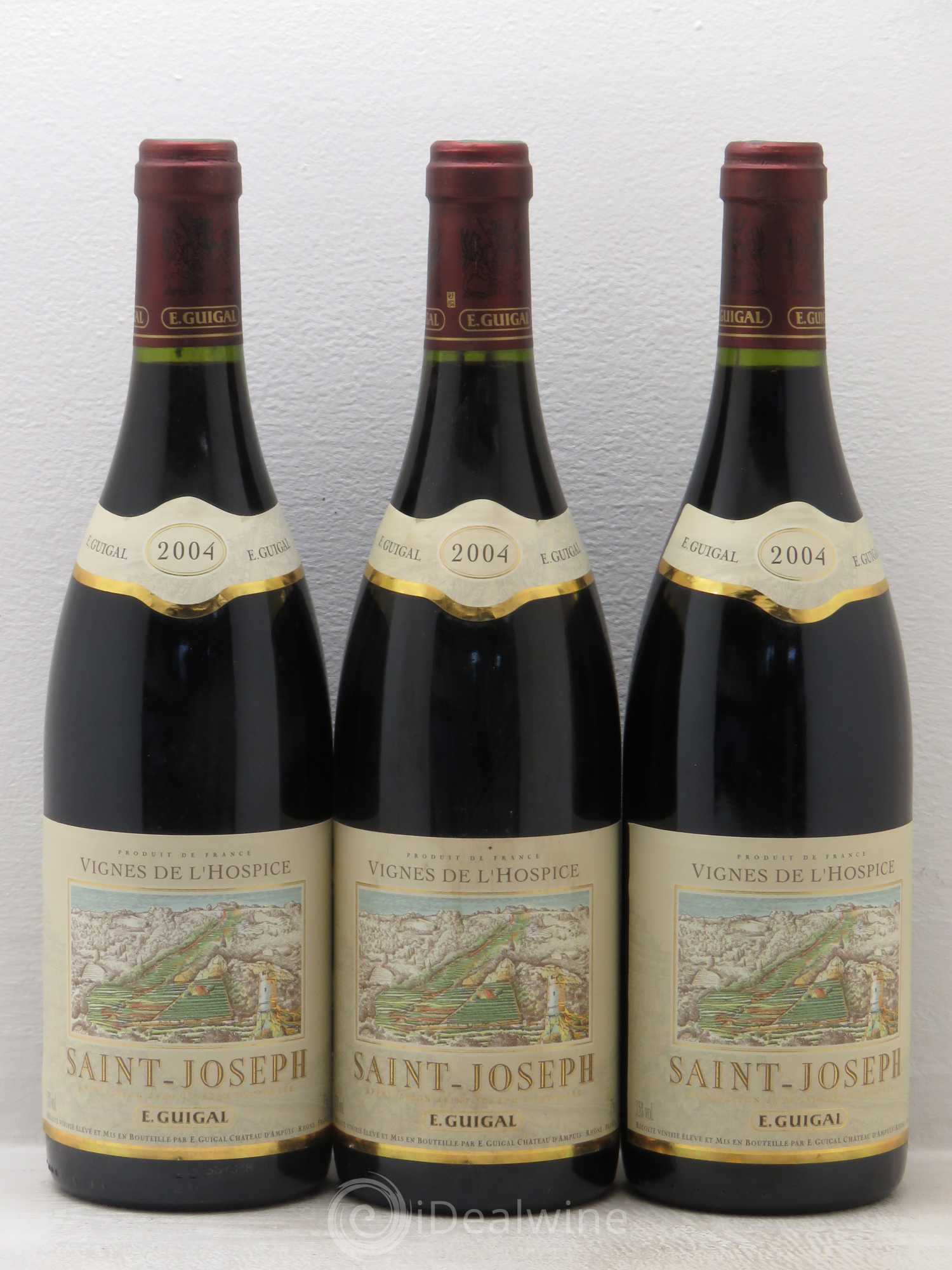 Saint-Joseph Vignes de l'Hospice Guigal 2004 - Lot de 3 bouteilles - 0
