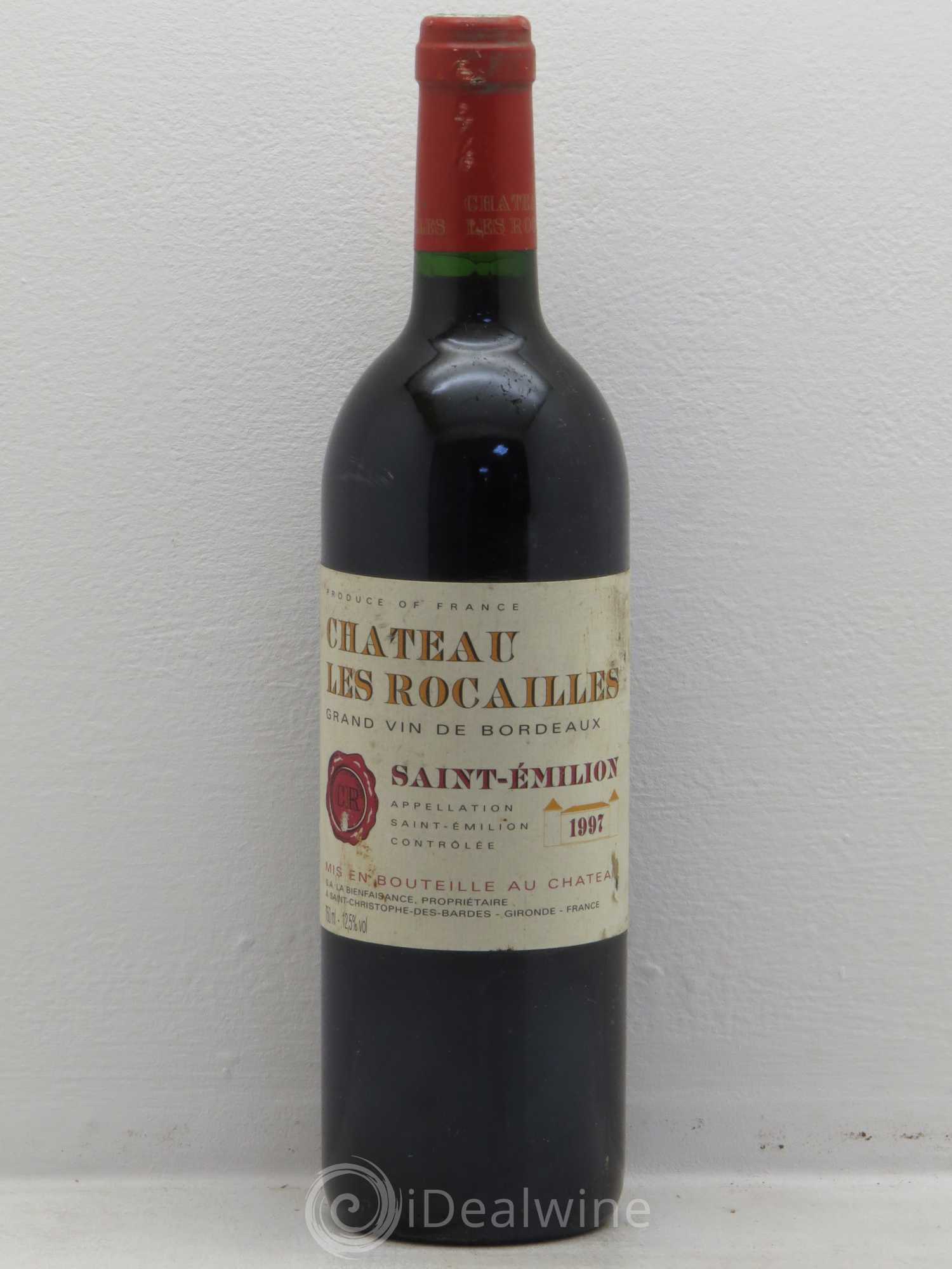 Saint-Émilion Chateau les Rocailles 1997 - Lot de 1 bouteille - 0