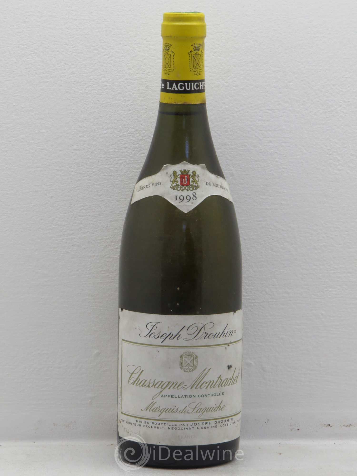 Chassagne-Montrachet Marquis de Laguiche Joseph Drouhin 1998 - Lot de 1 bouteille - 0