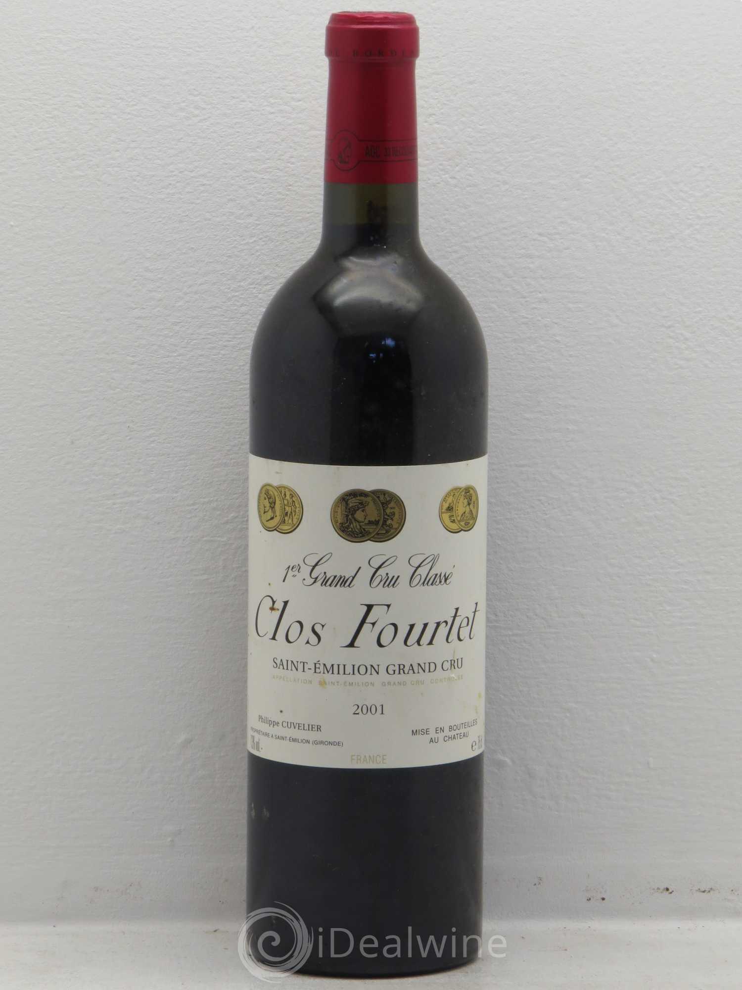 Clos Fourtet 1er Grand Cru Classé B 2001 - Lot de 1 bouteille - 0