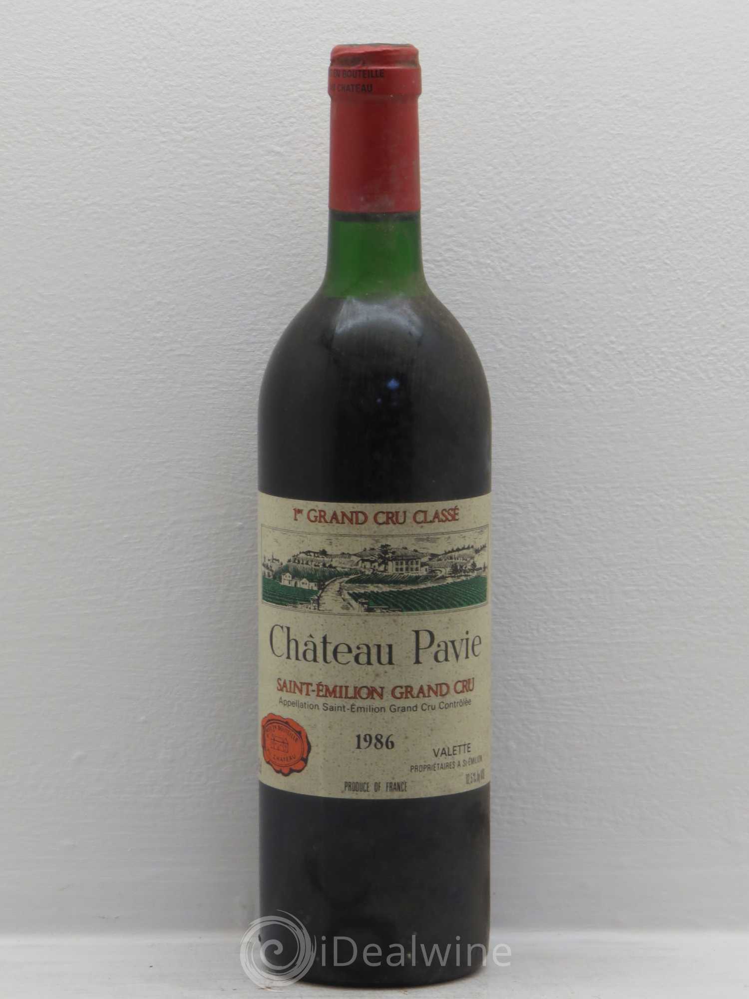 Château Pavie 1er Grand Cru Classé A 1986 - Lot de 1 bouteille - 0