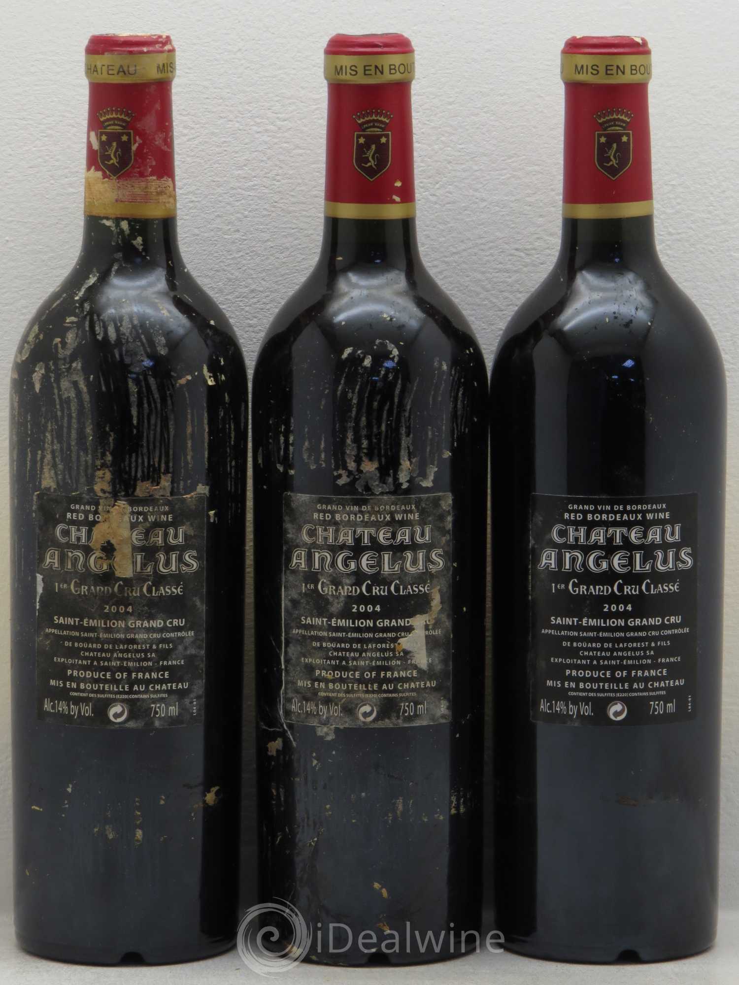 Château Angélus 1er Grand Cru Classé A 2004 - Lot de 12 bouteilles - 2