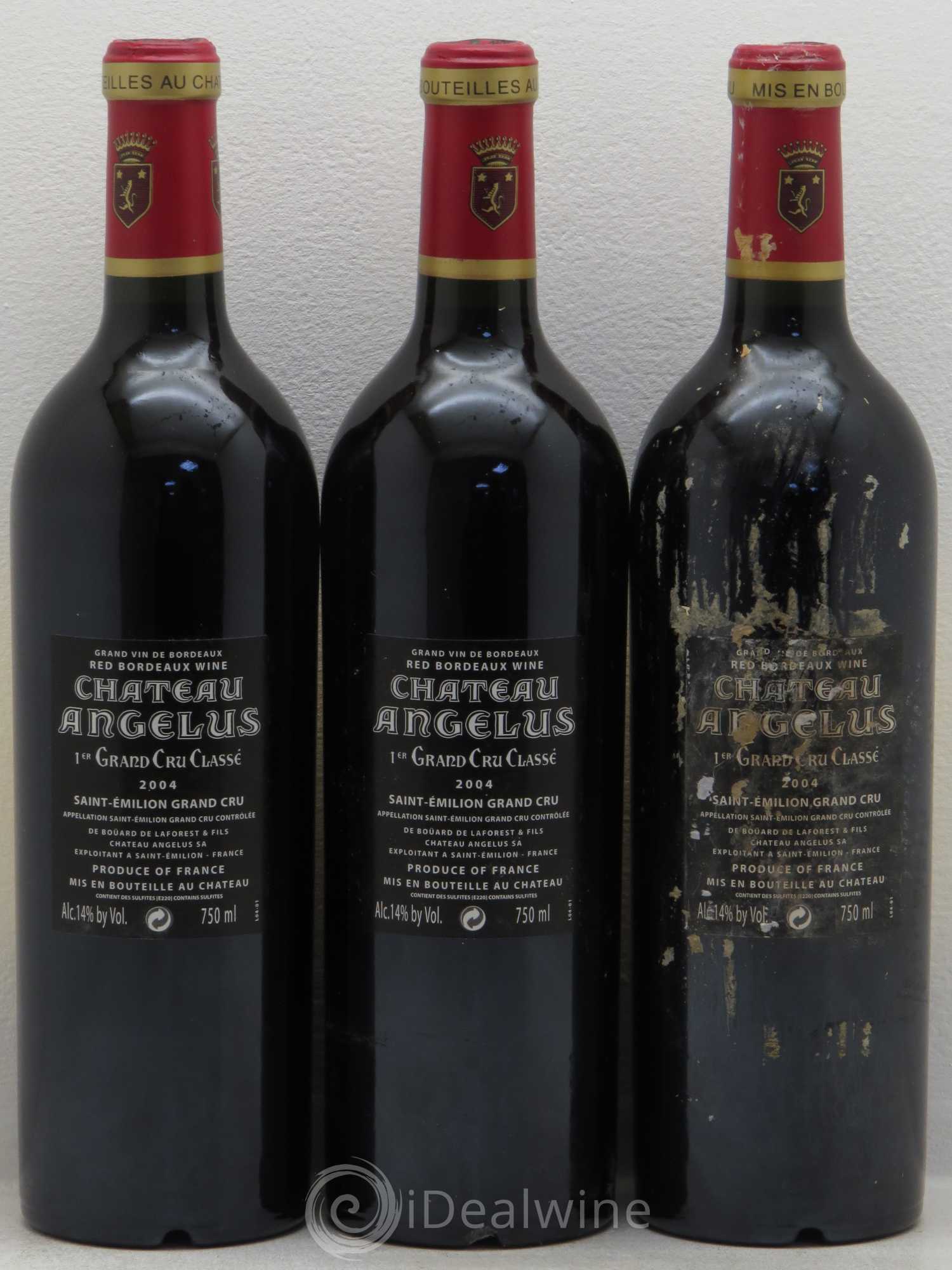 Château Angélus 1er Grand Cru Classé A 2004 - Lot de 12 bouteilles - 6