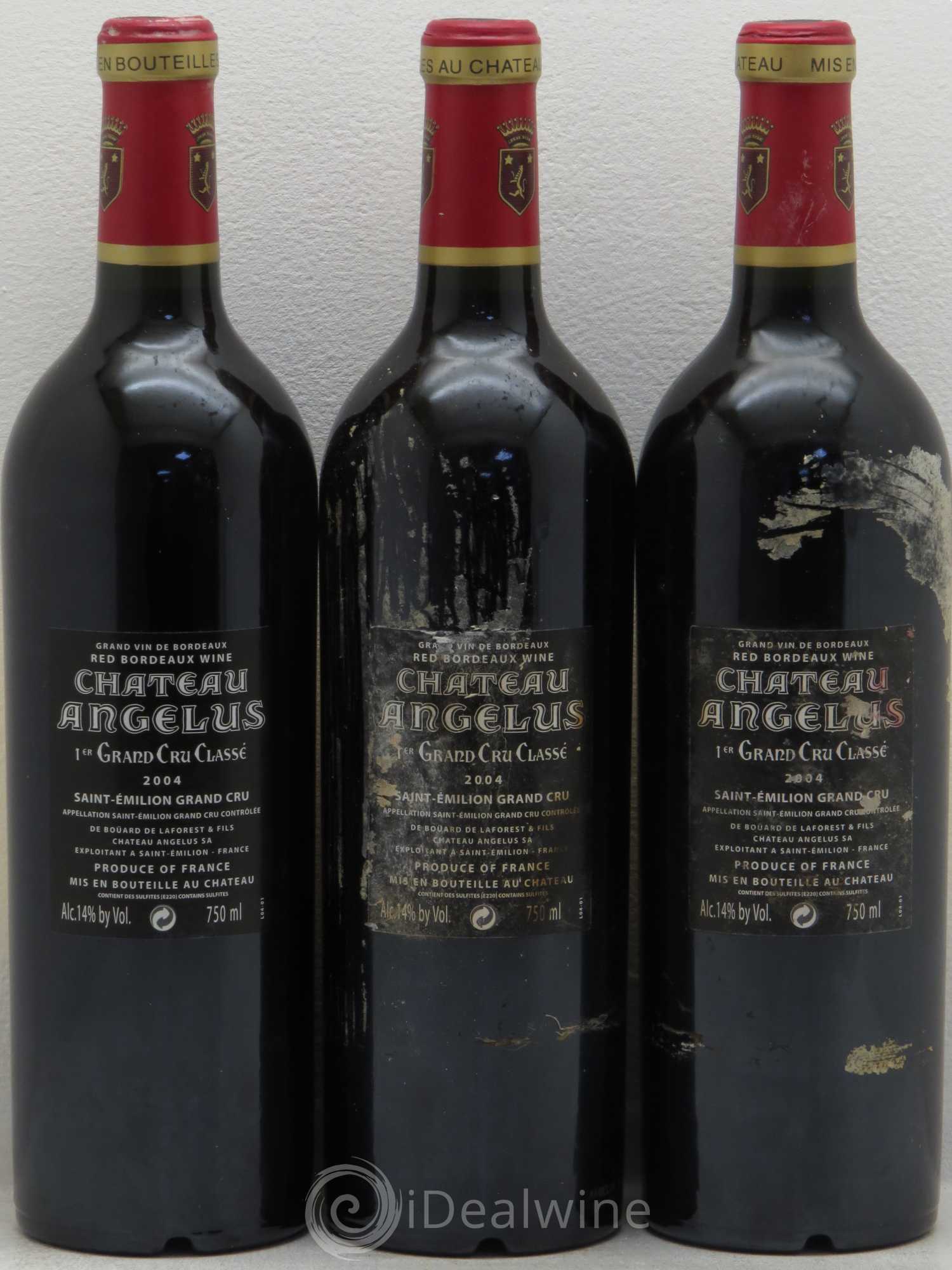 Château Angélus 1er Grand Cru Classé A 2004 - Lot de 12 bouteilles - 8