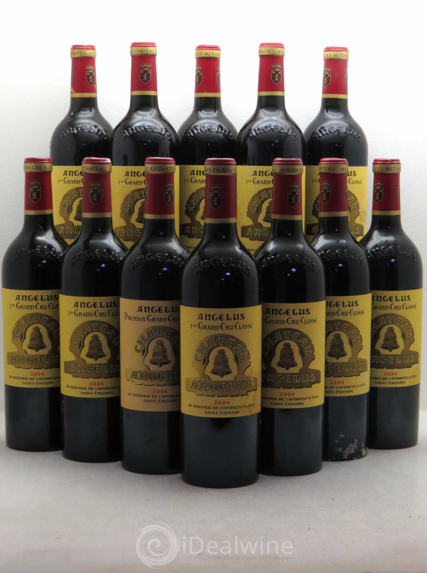 Château Angélus 1er Grand Cru Classé A 2004 - Lot de 12 bouteilles - 0