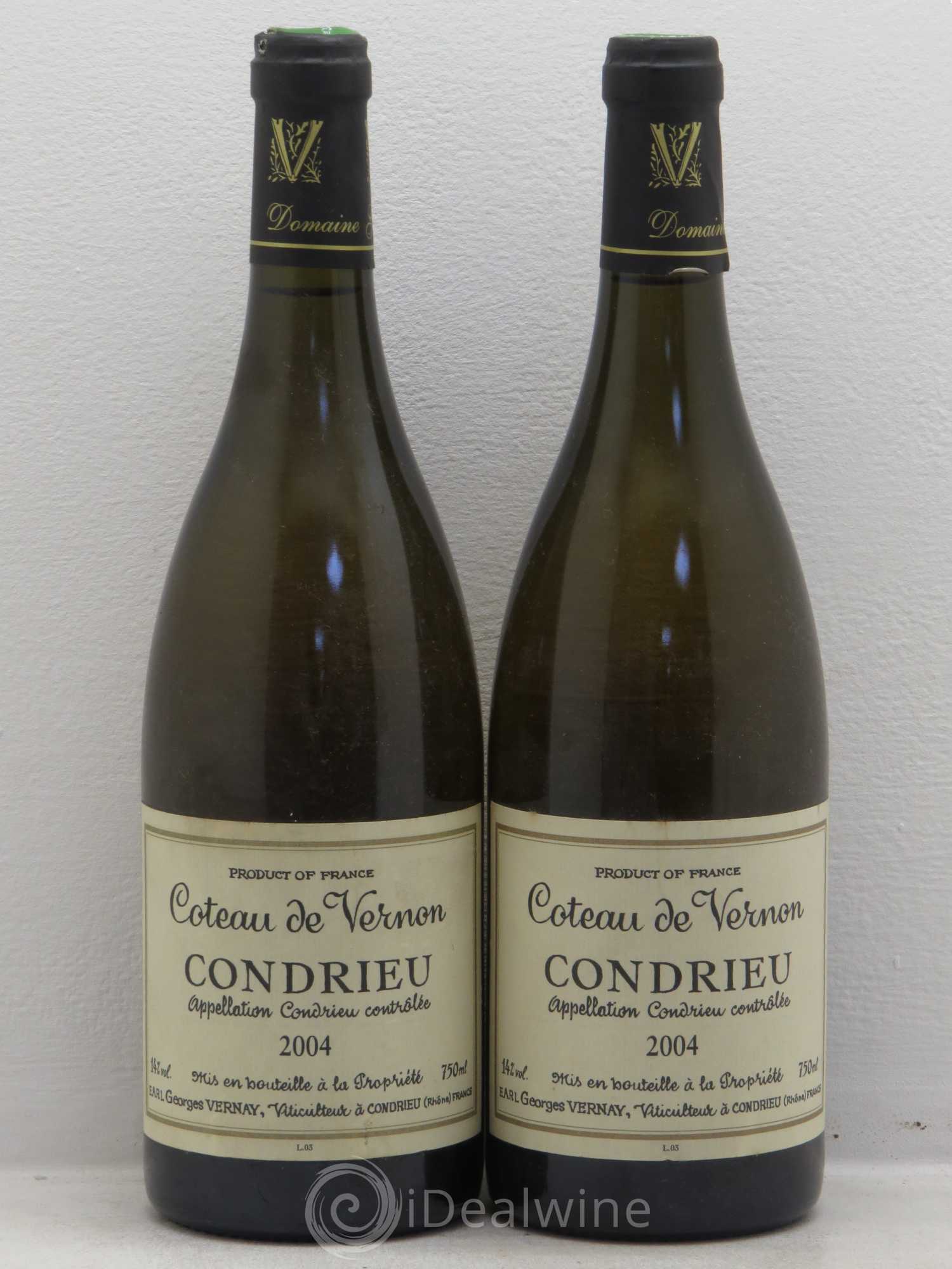Condrieu Coteau de Vernon Georges Vernay 2004 - Lot de 2 bouteilles - 0