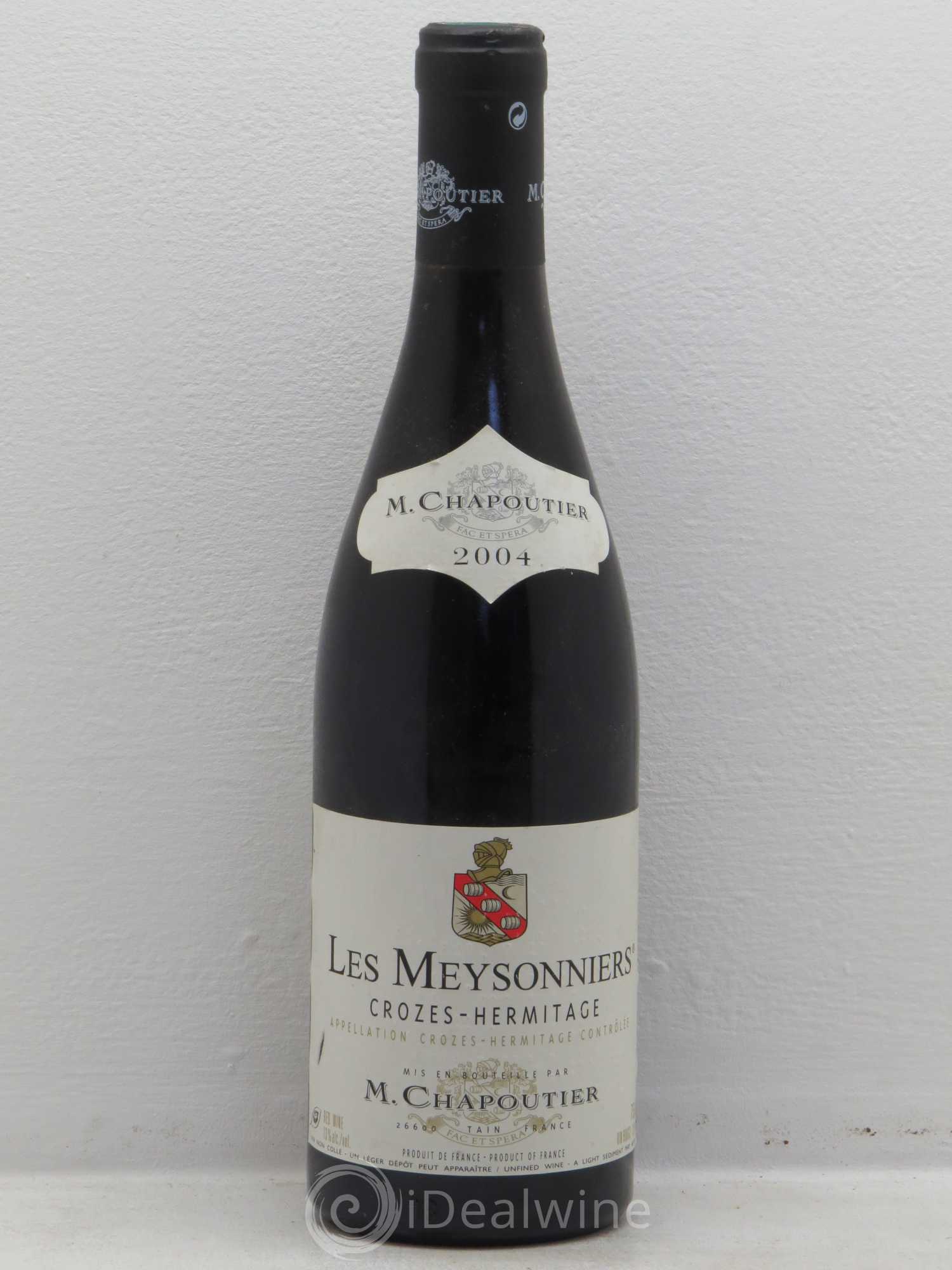 Crozes-Hermitage Les Meyssonniers Chapoutier 2004 - Posten von 1 Flasche - 0