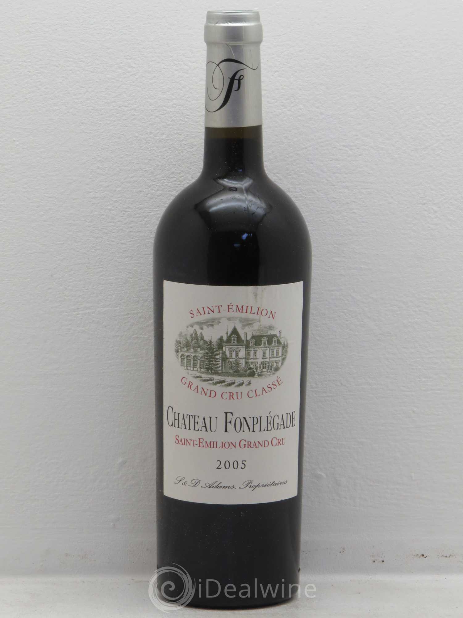 Château Fonplegade Grand Cru Classé 2005 - Lot de 12 bouteilles - 0