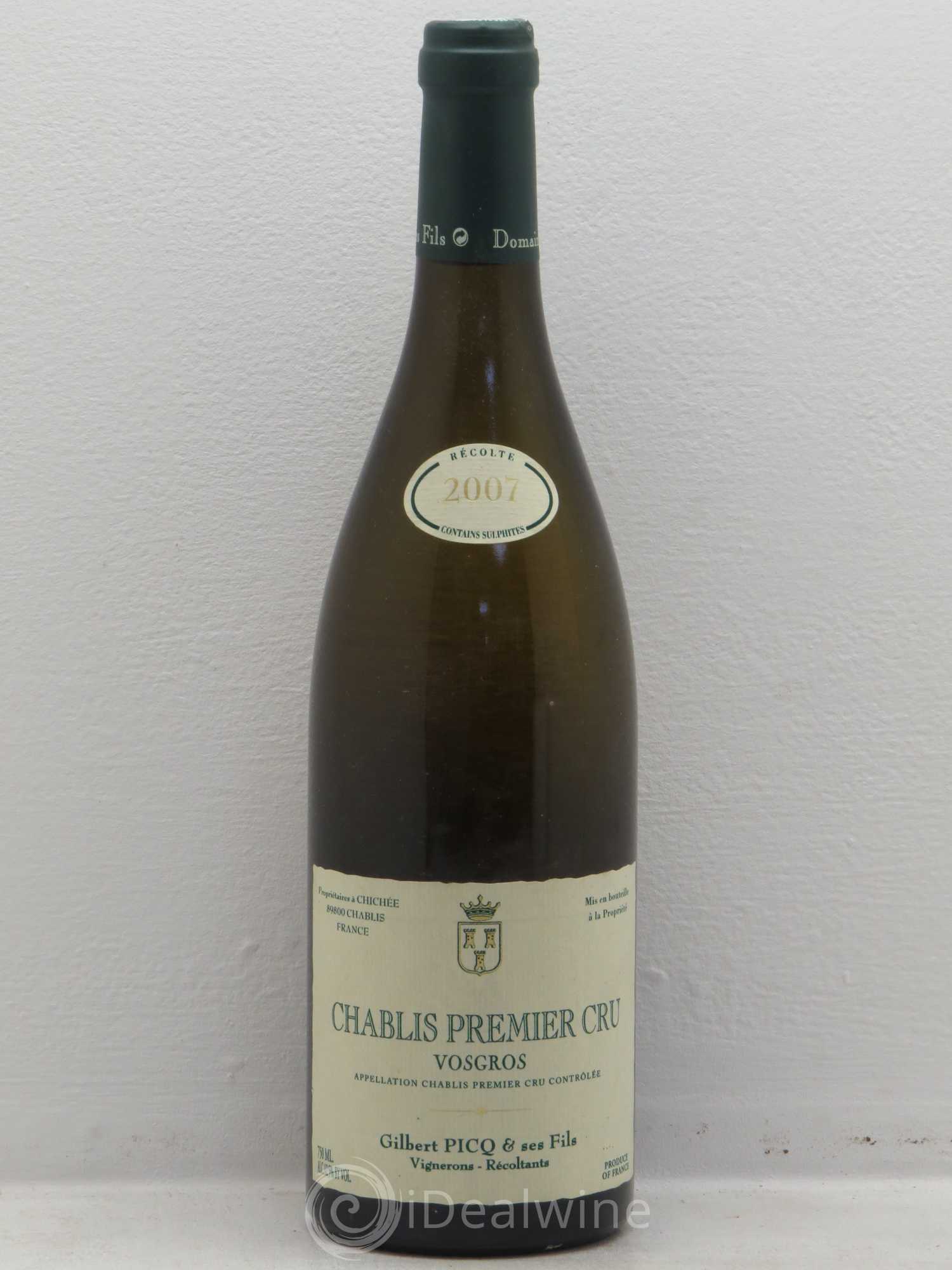 Chablis 1er Cru Picq 2007 - Posten von 1 Flasche - 0