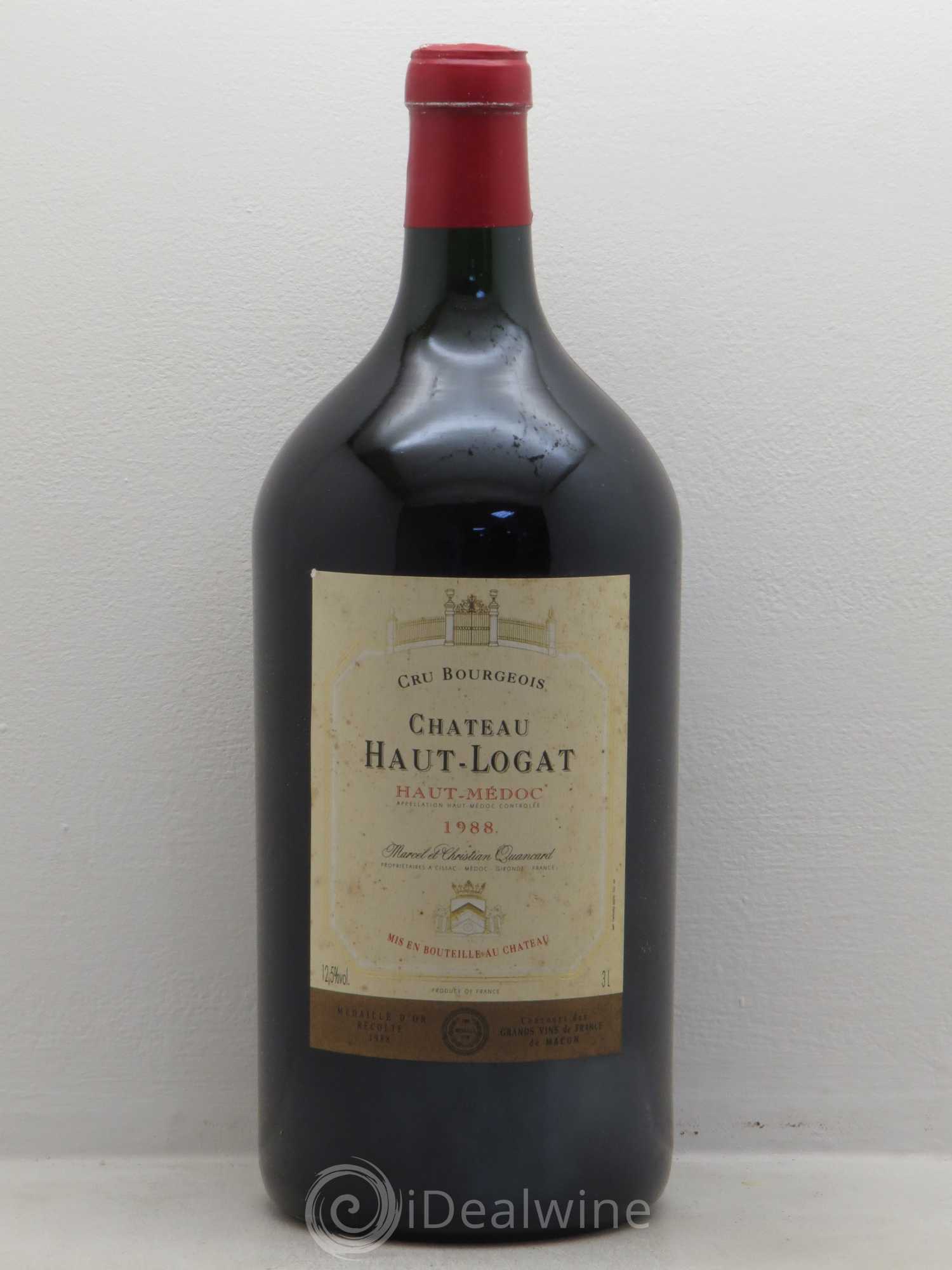 Bordeaux chateau Haut Logat 1988 - Lot de 1 jeroboam - 0