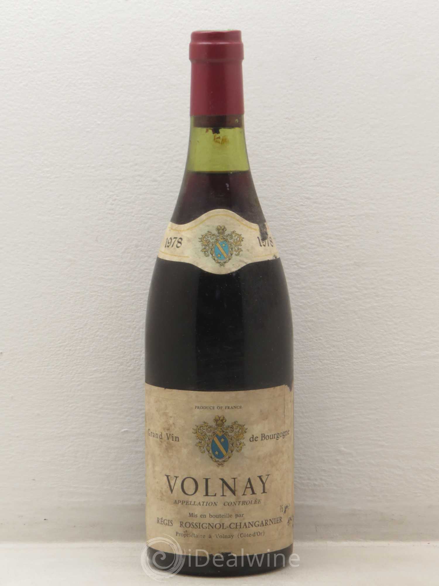 Volnay Rossignol Changarnier 1978 - Lot de 1 bouteille - 0