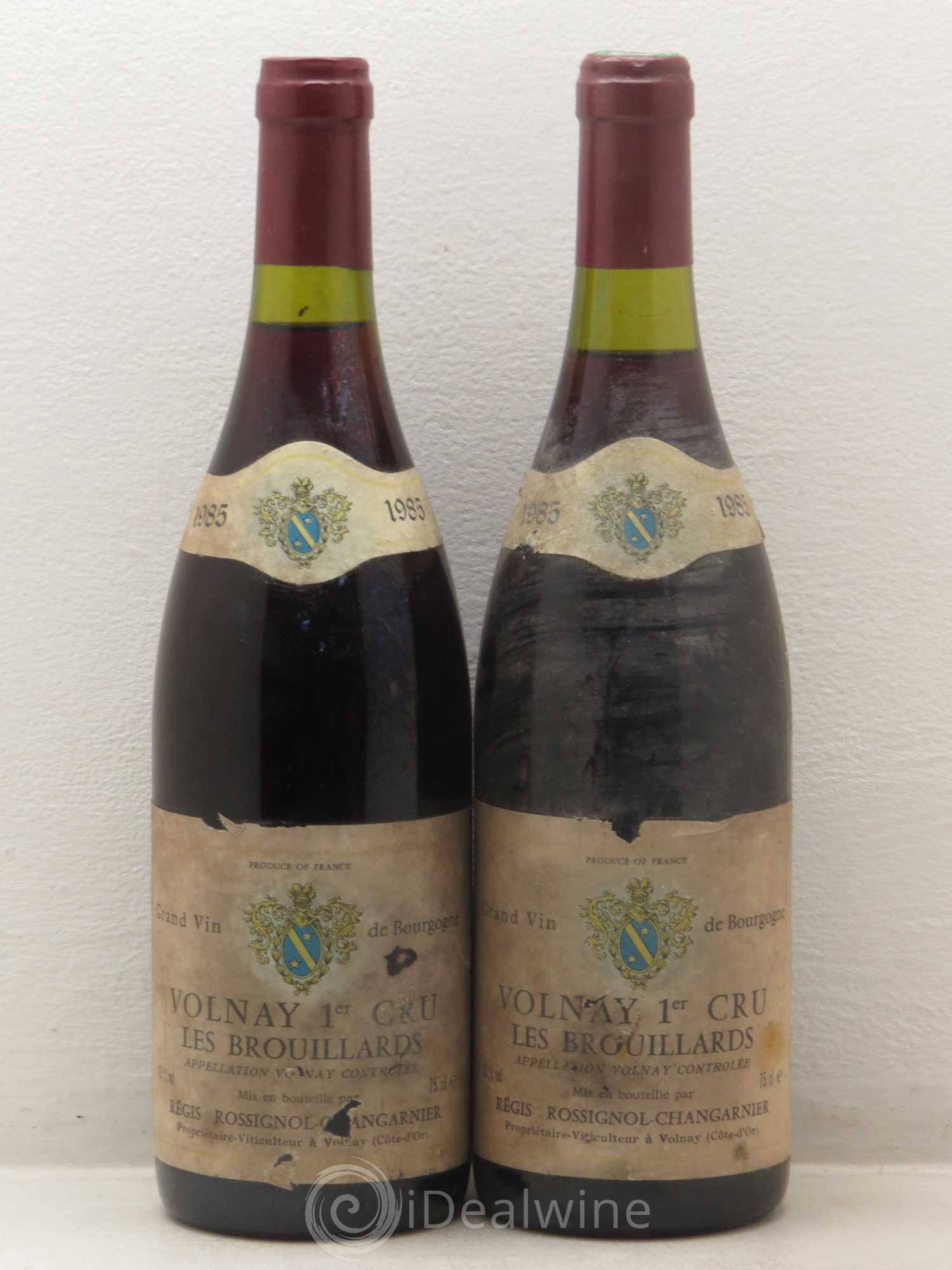 Volnay 1er Cru Les Brouillards Rossignol Changarnier 1985 - Posten von 2 Flaschen - 0