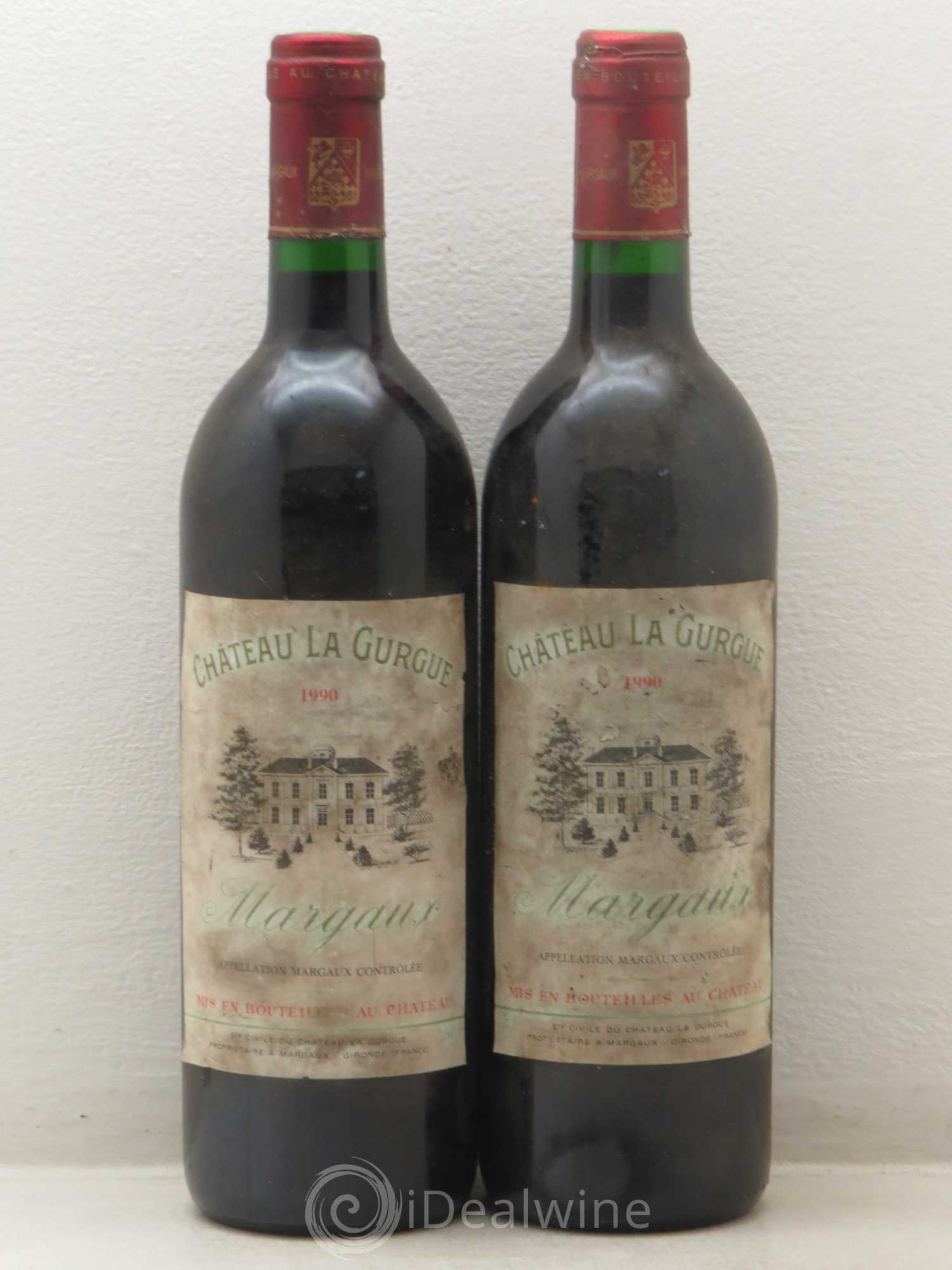 Château la Gurgue Cru Bourgeois 1990 - Lot de 2 bouteilles - 0