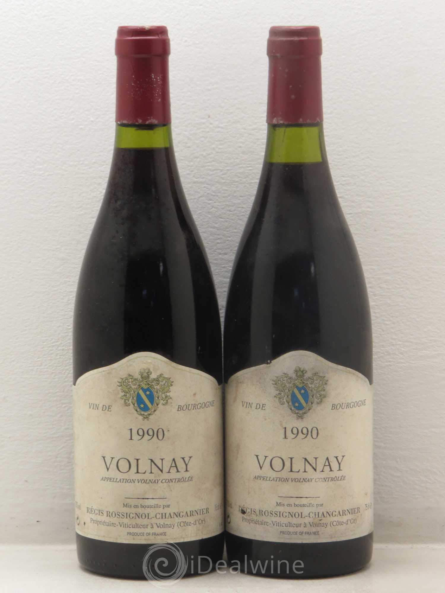 Volnay Rossignol Changarnier 1990 - Lot de 2 bouteilles - 0