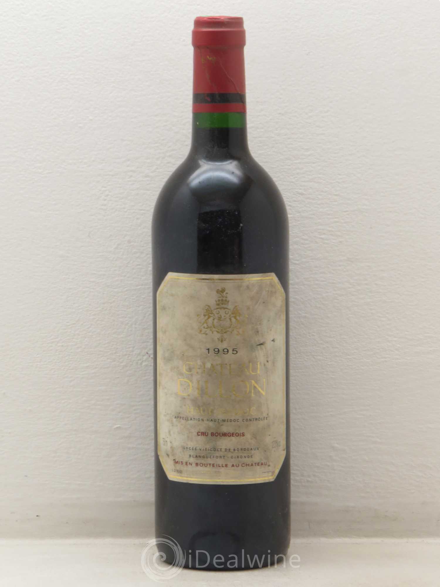 Château Dillon Cru Bourgeois 1995 - Lot de 1 bouteille - 0