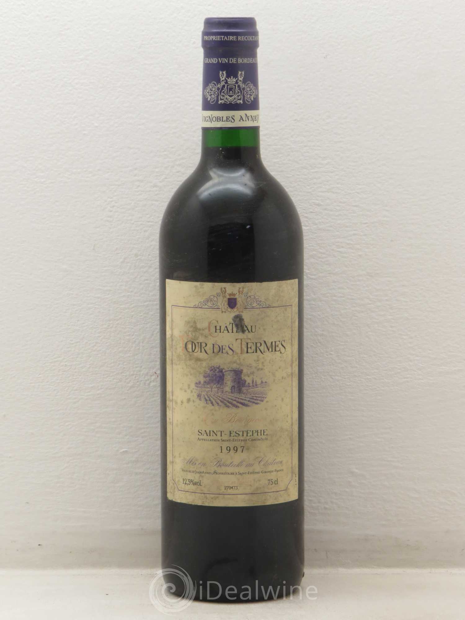 Château Tour des Termes Cru Bourgeois 1997 - Lot de 1 bouteille - 0