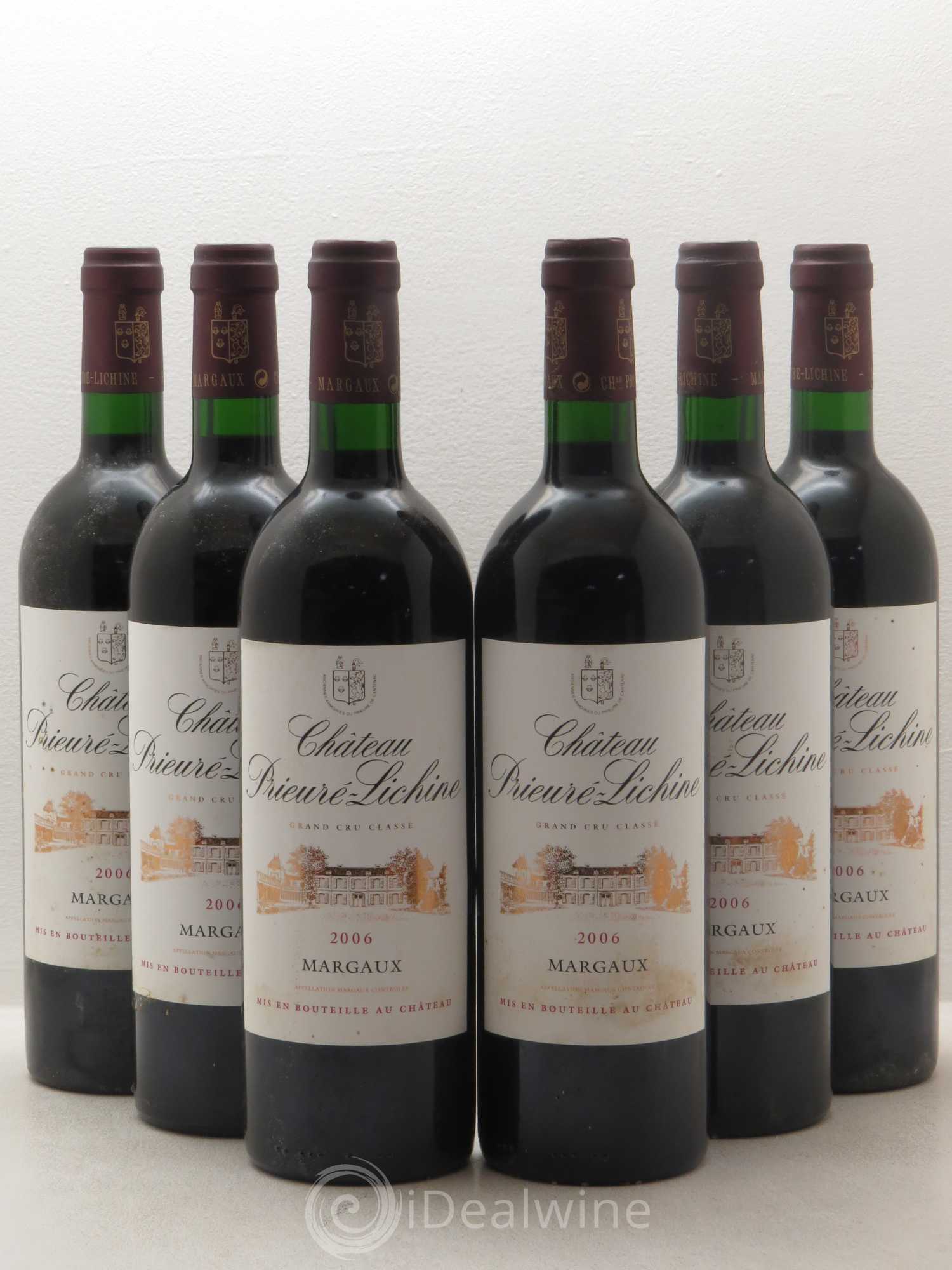 Château Prieuré Lichine 4ème Grand Cru Classé 2006 - Lot de 6 bouteilles - 0