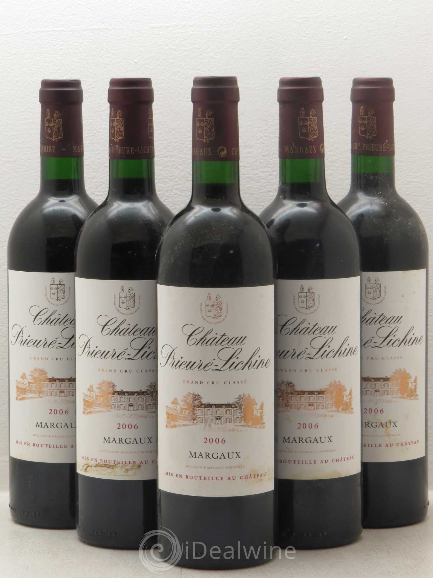 Château Prieuré Lichine 4ème Grand Cru Classé 2006 - Lot de 5 bouteilles - 0