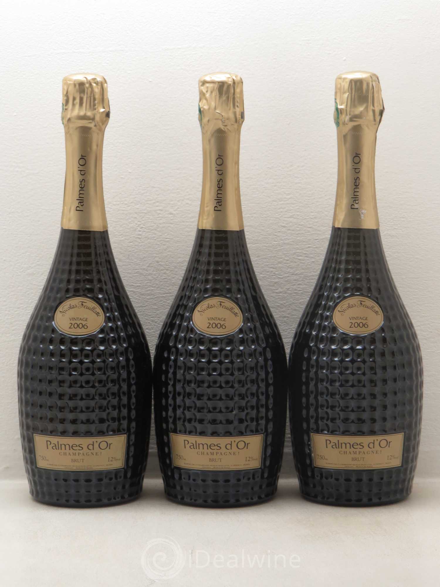 Palme d'Or Nicolas Feuillate 2006 - Lot de 3 bouteilles - 0