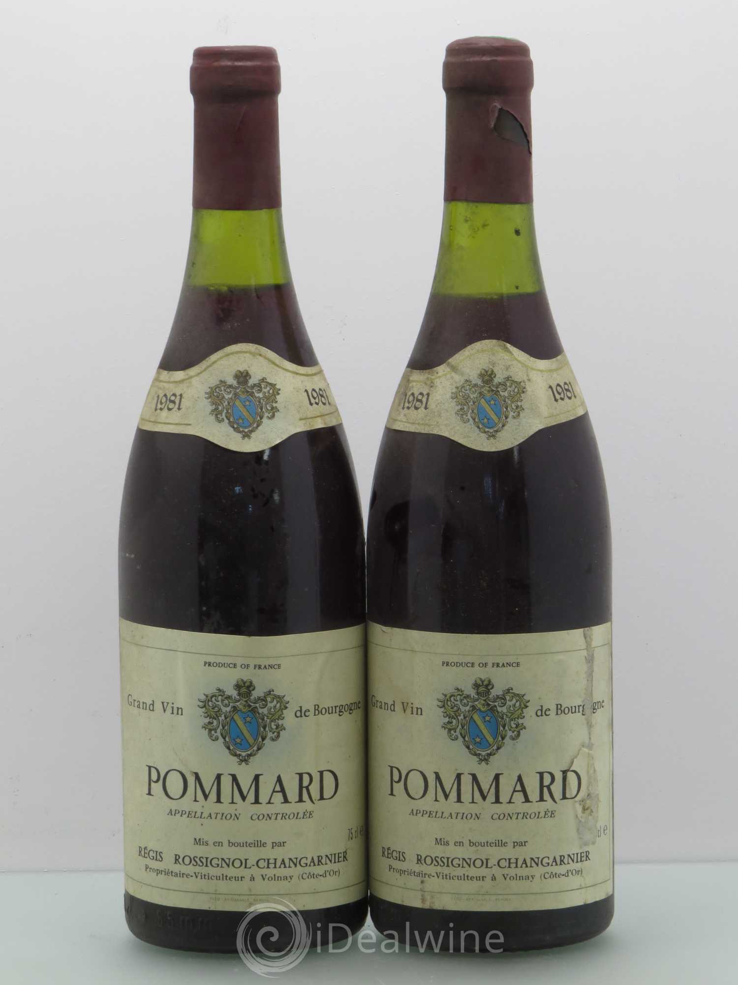 Pommard Rossignol Changarnier 1981 - Lot de 2 bouteilles - 0
