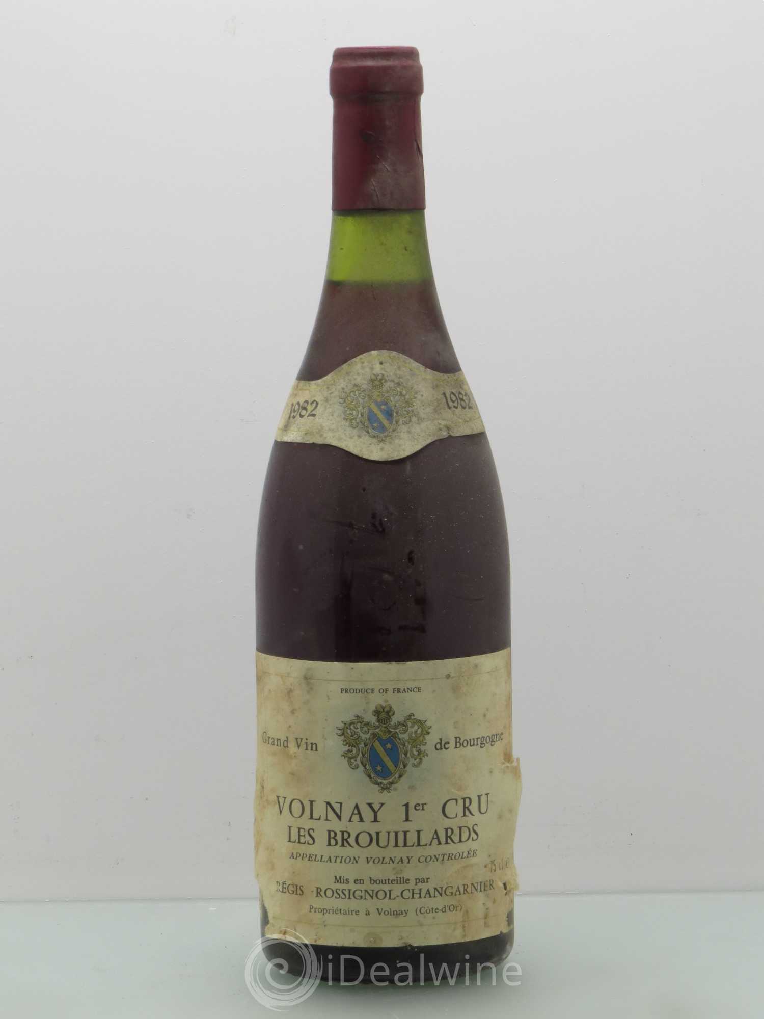 Volnay 1er Cru Les Brouillards Rossignol Changarnier 1982 - Posten von 1 Flasche - 0